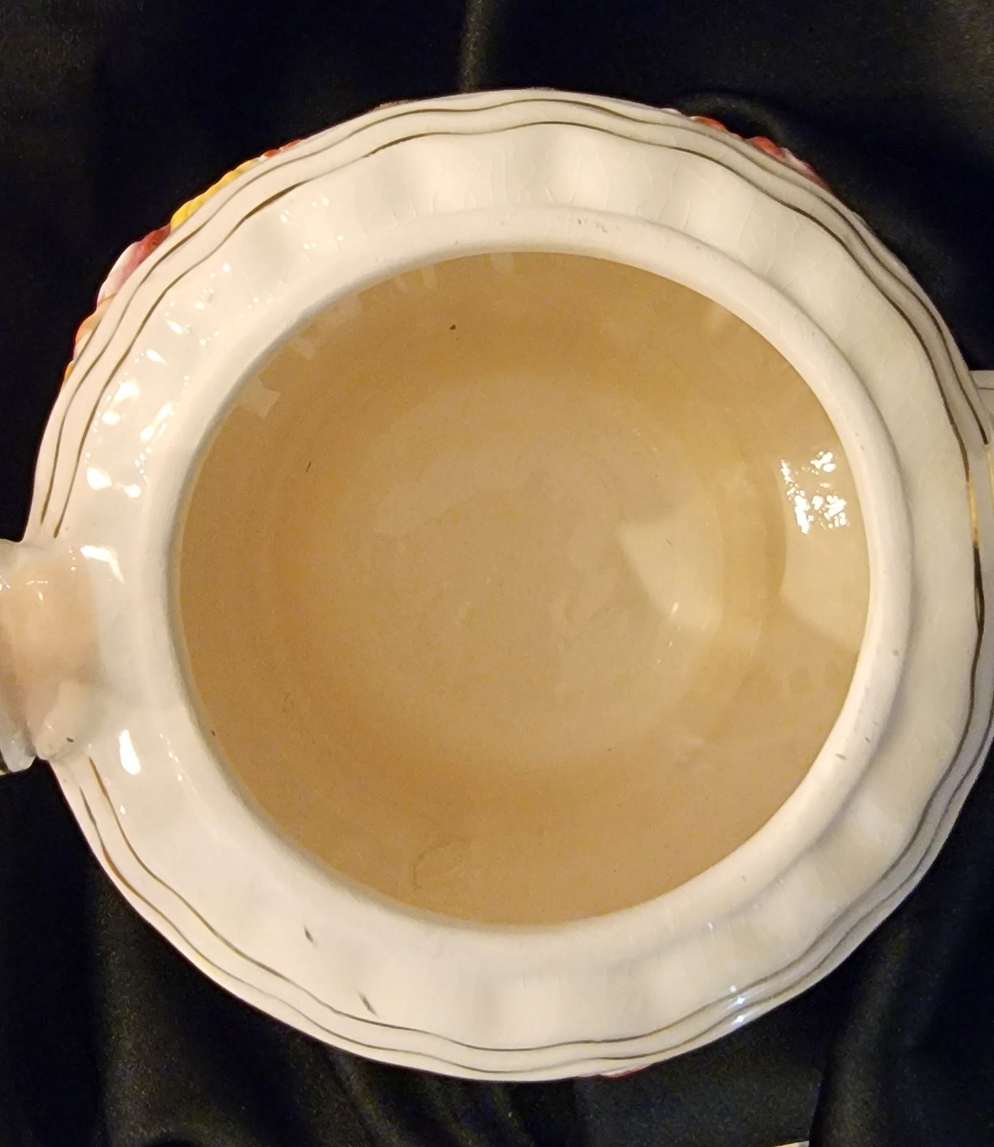 Vintage Betson Japan Victorian Lady And Butler Musical Teapot As Is