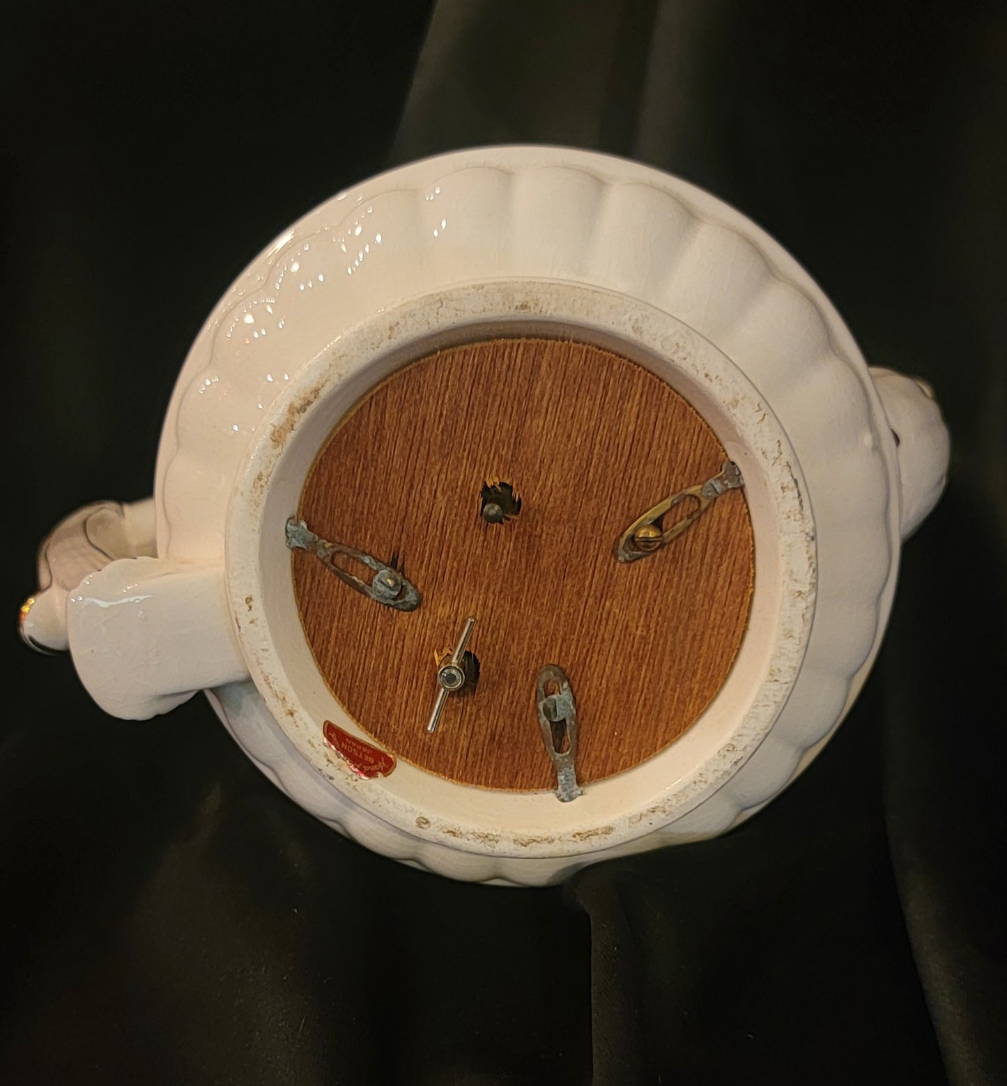 Vintage Betson Japan Victorian Lady And Butler Musical Teapot As Is