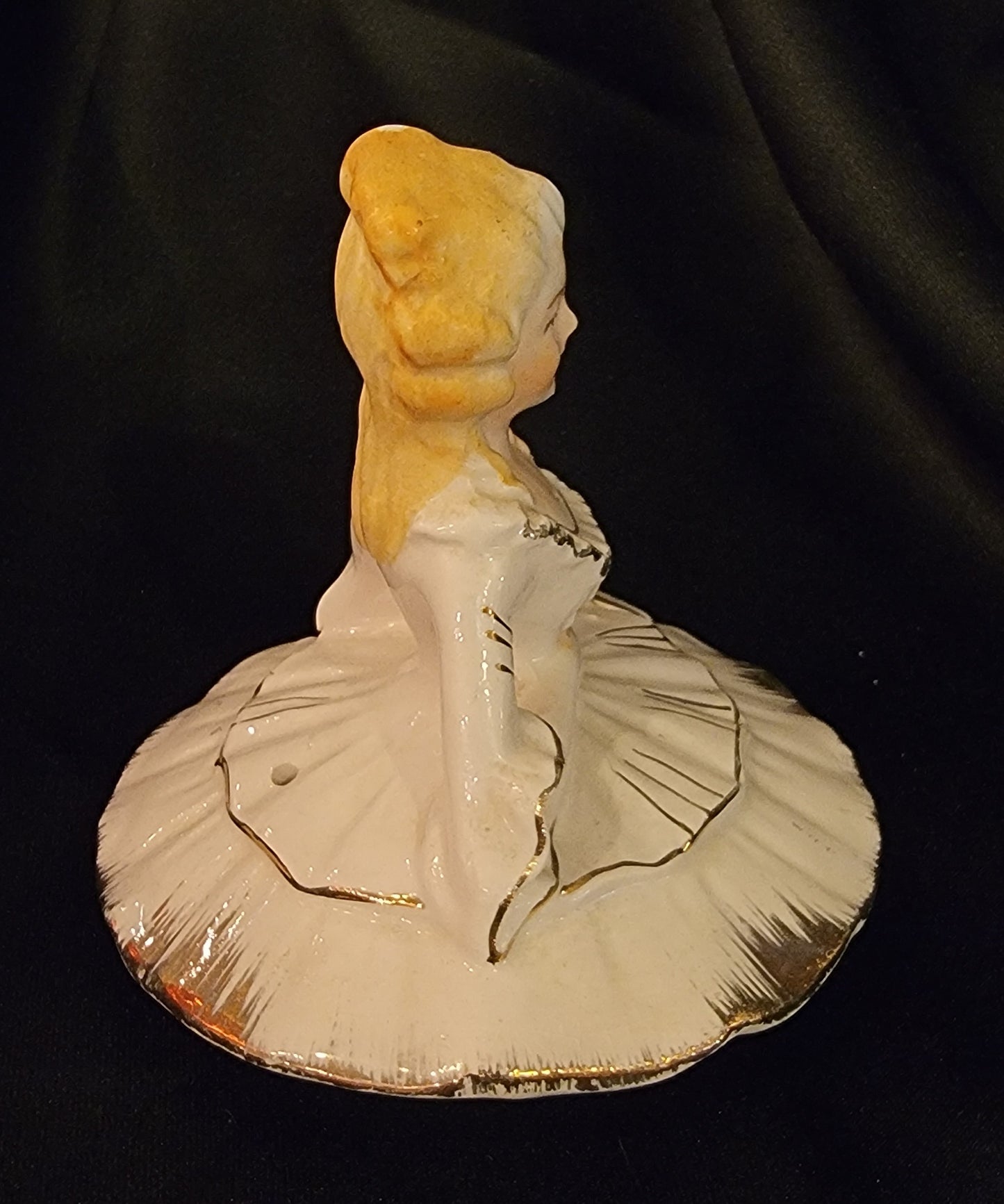 Vintage Betson Japan Victorian Lady And Butler Musical Teapot As Is