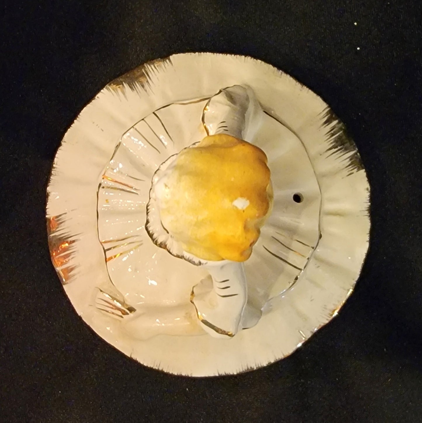 Vintage Betson Japan Victorian Lady And Butler Musical Teapot As Is