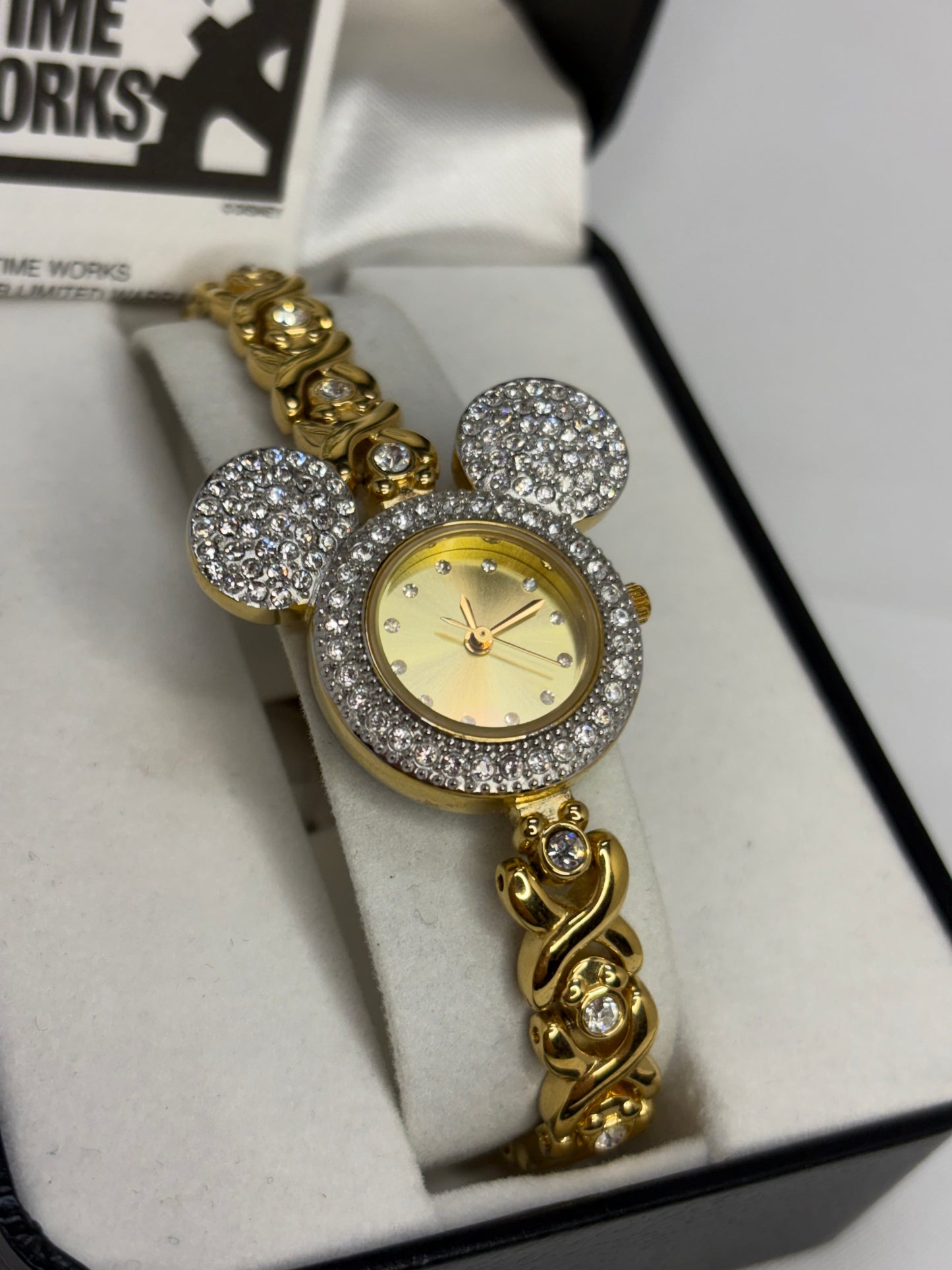 Disney Time Works Crystal Mickey Mouse Watch
