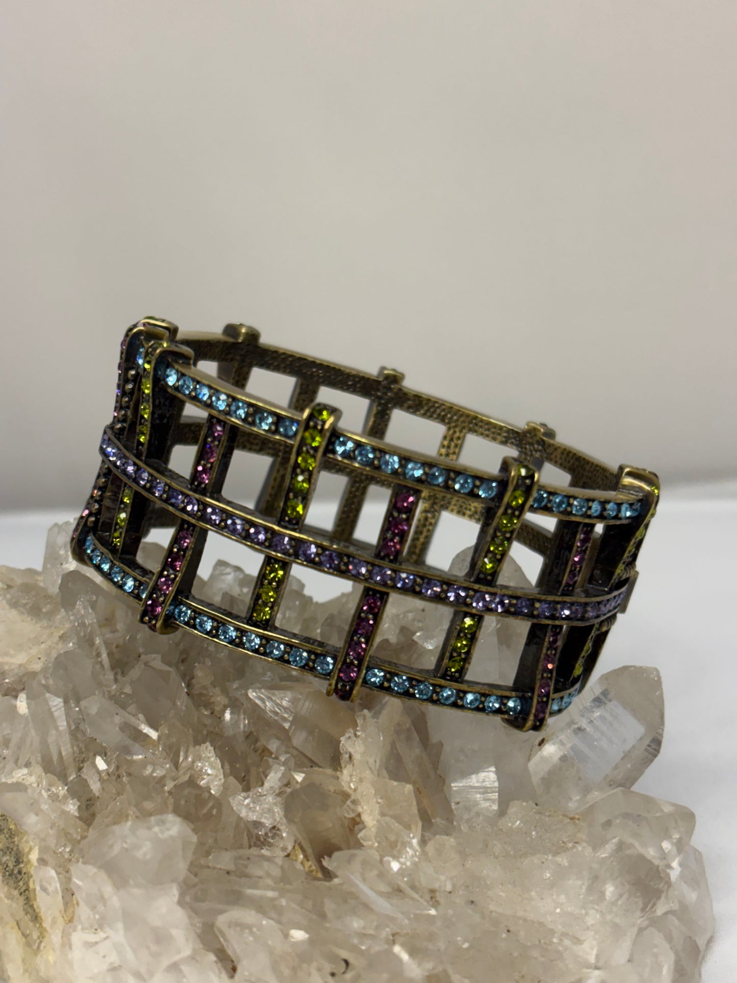 Multicolored Heidi Daus Basketweave Bracelet