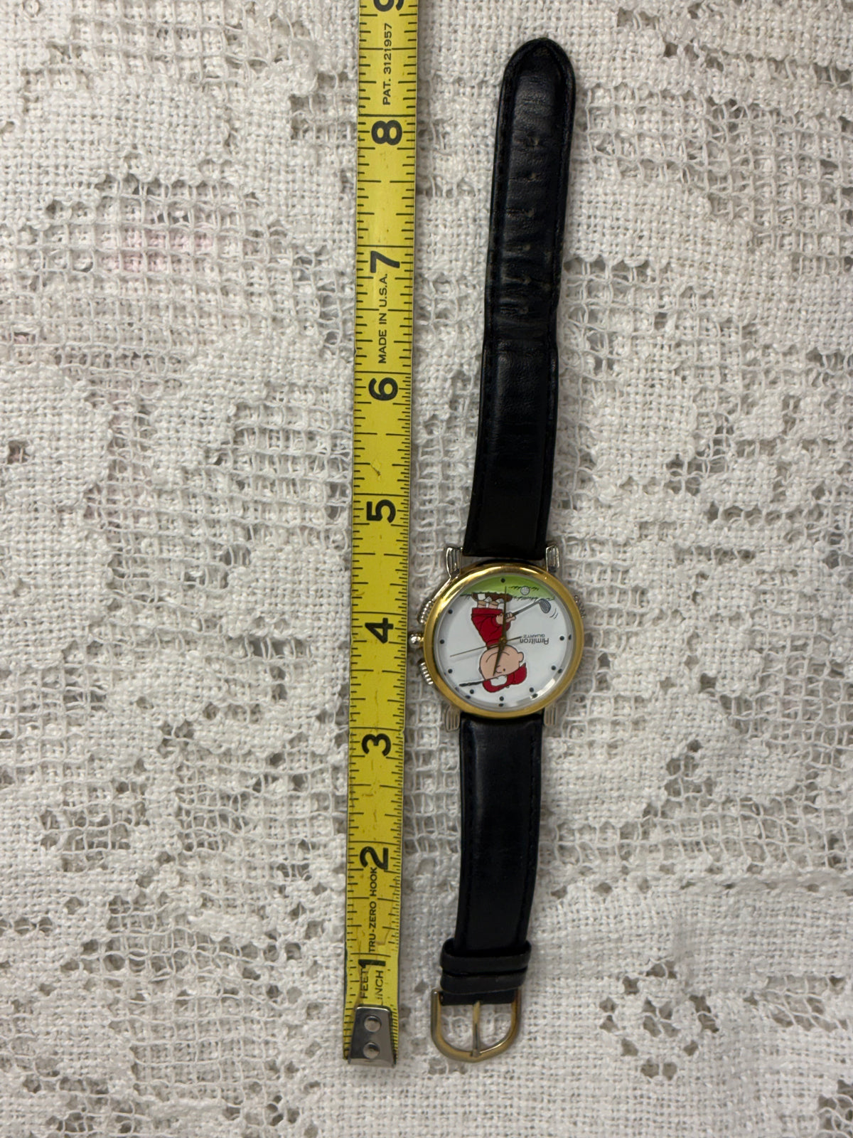 Armintron Quartz Charlie Brown Golfing Watch