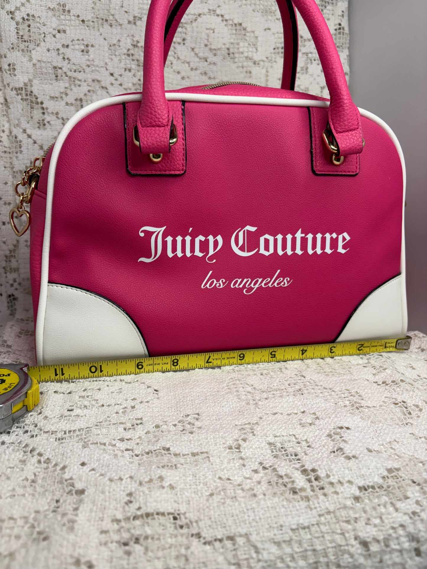Juicy Couture Fashionista Bowler Pink Bag