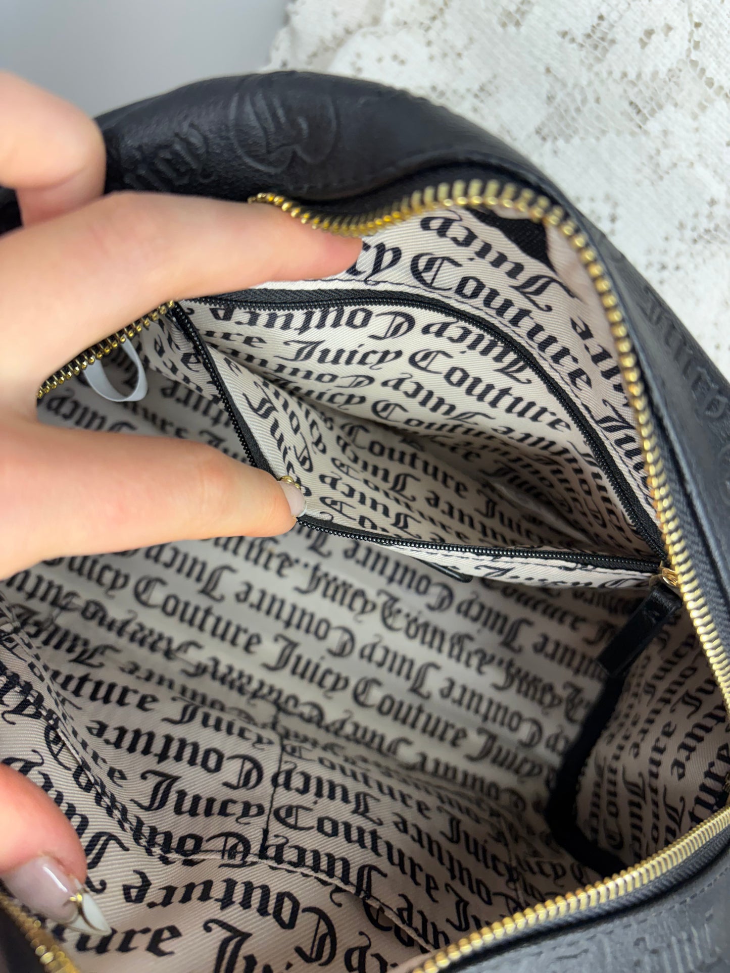 Juicy Couture Fashionista Licorice Bowler bag