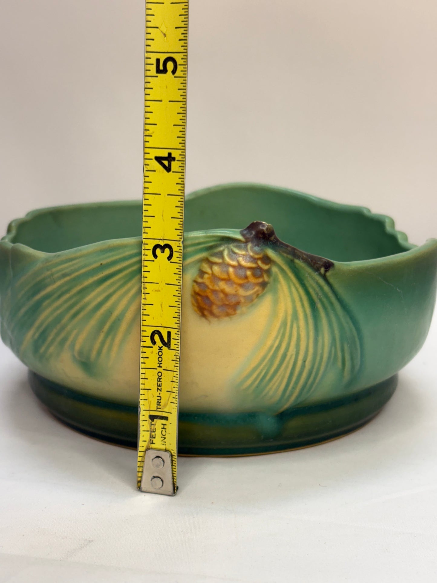 Vintage Roseville Pottery Pinecone Art Pottery Bowl