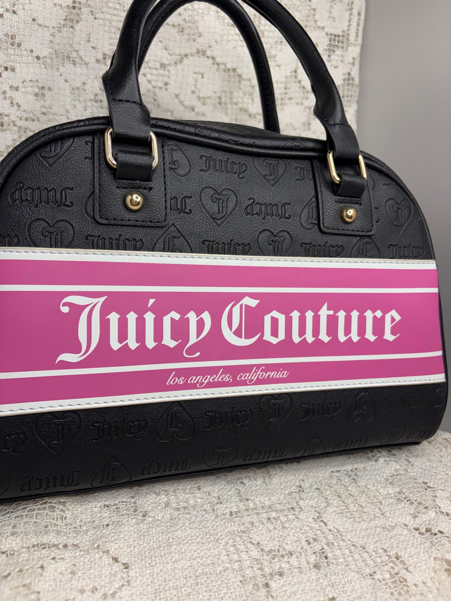 Juicy Couture Fashionista Licorice Bowler bag