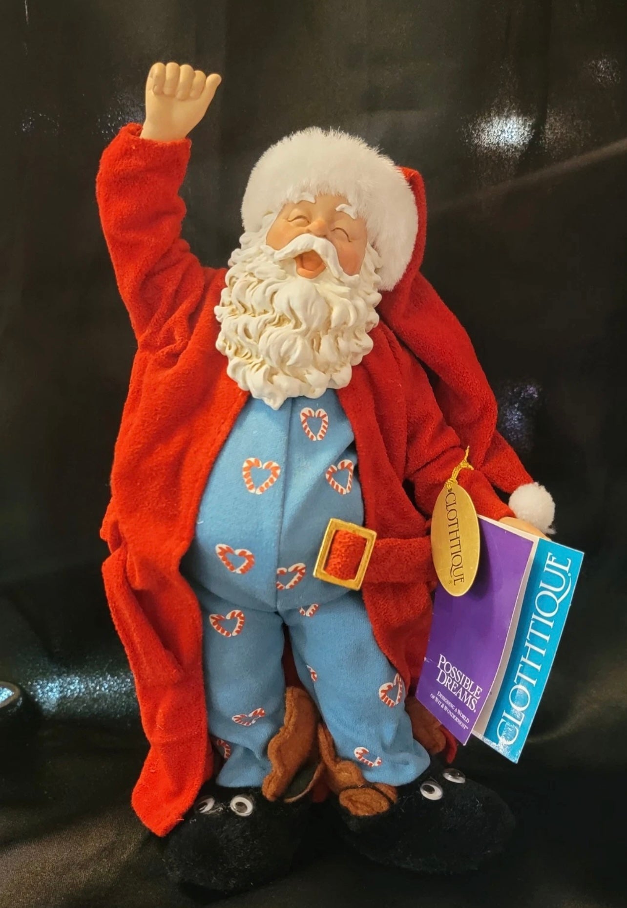 Vintage Possible Dreams Clothtique Nighty Night Nick Santa Claus Figurine