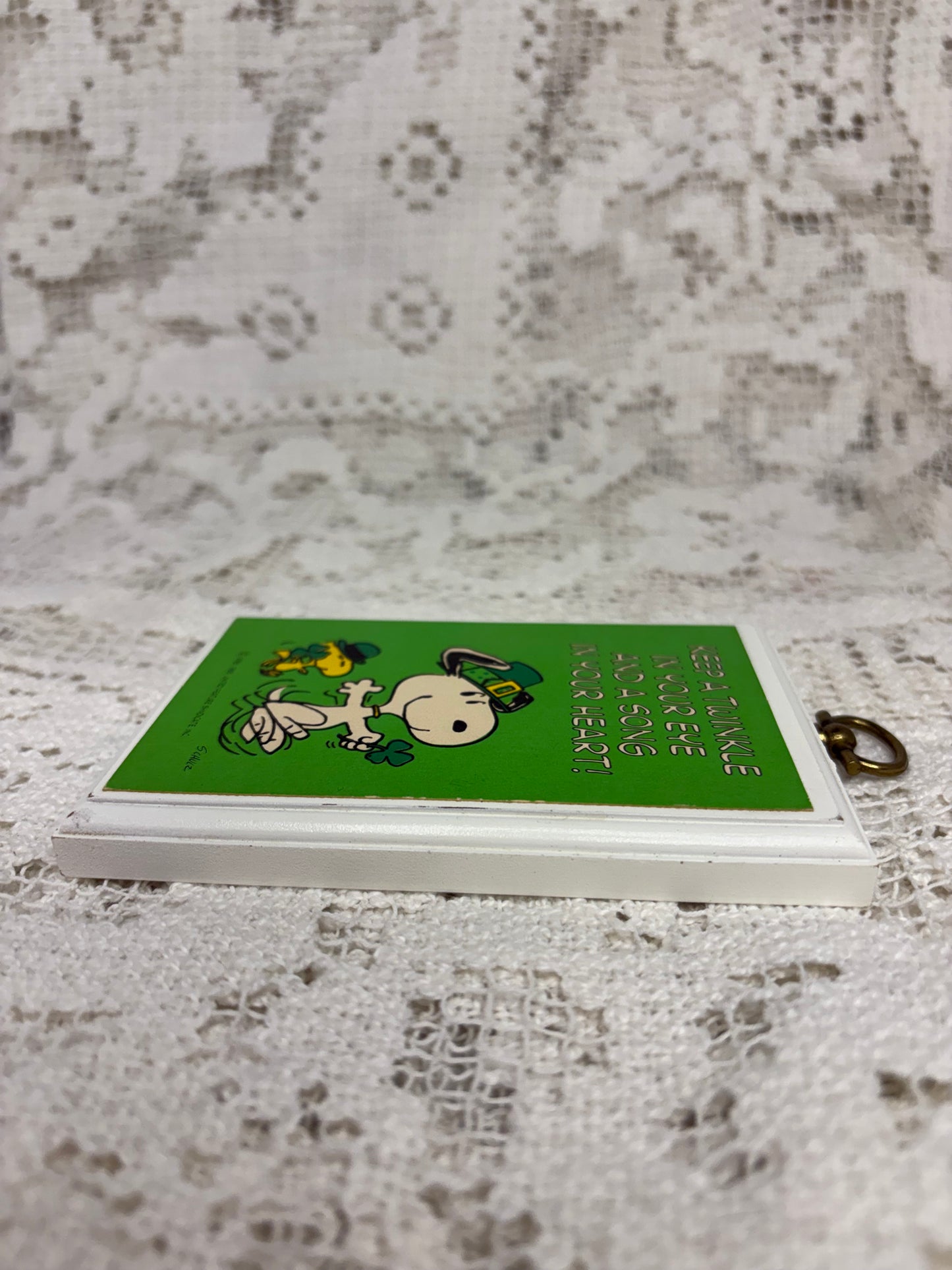 Vintage Hallmark Snoopy & Woodstock St. Patrick’s Day Plaque