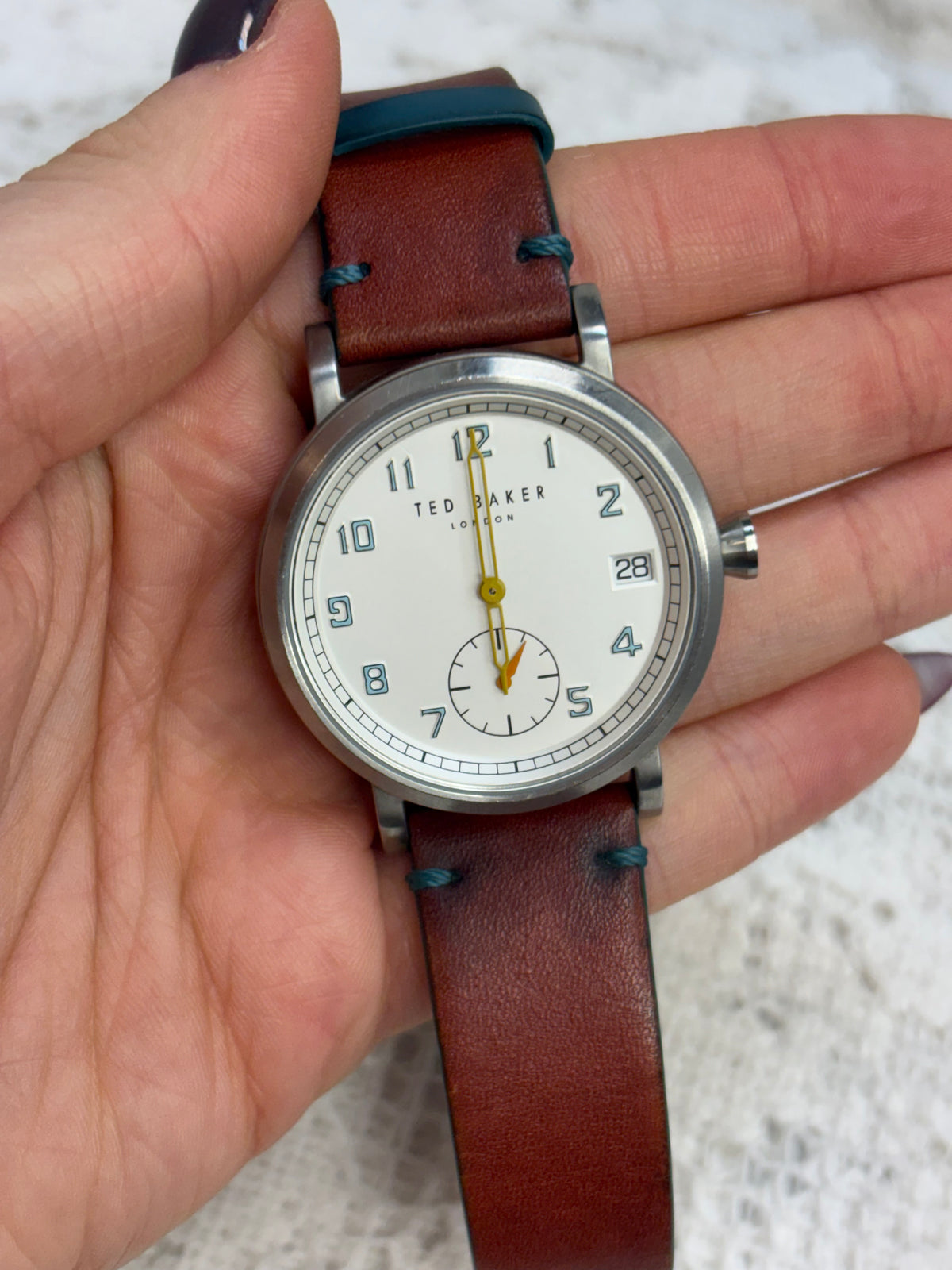 Ted Baker Teal & Brown Leather men’s watch