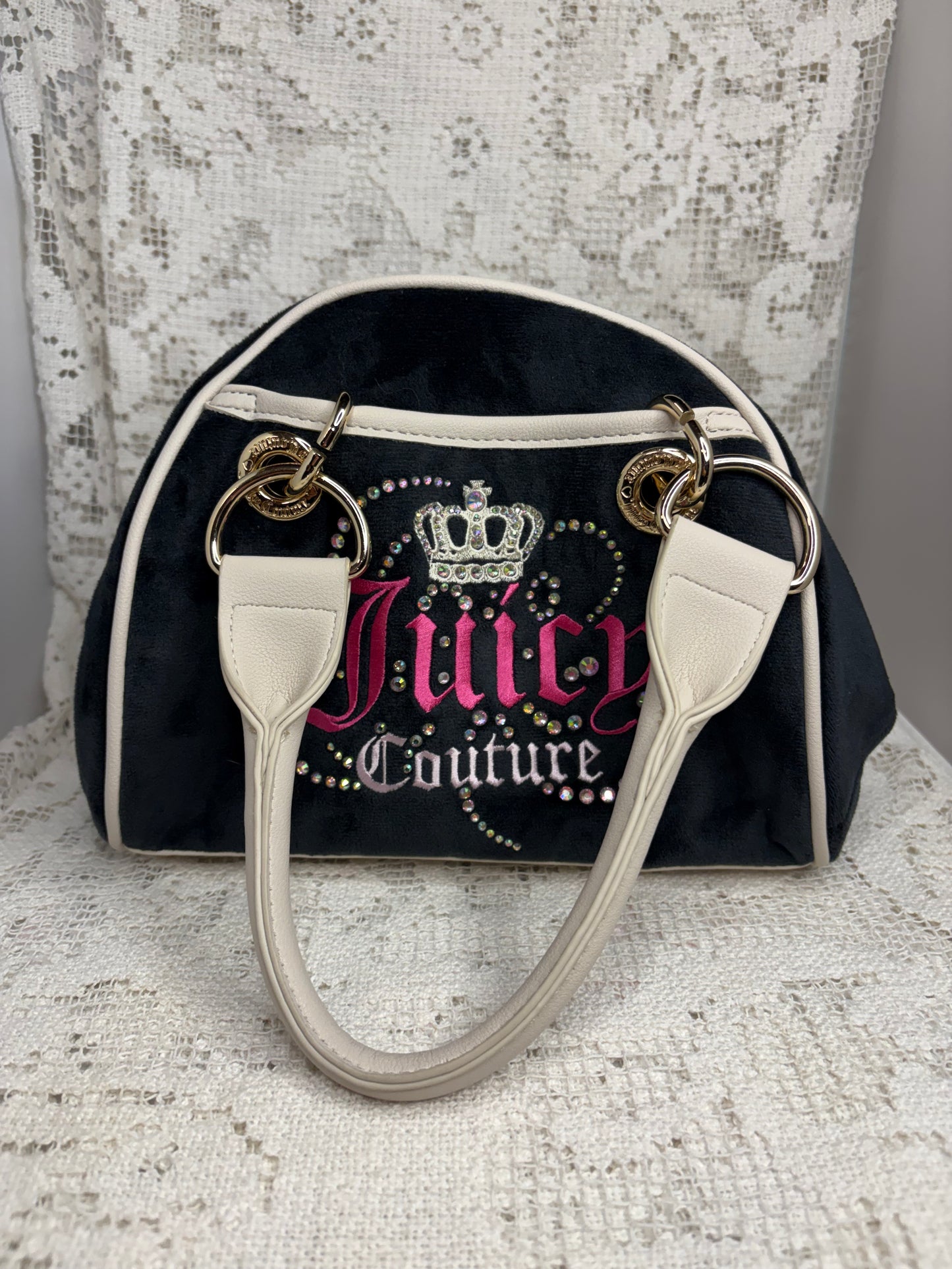 Juicy Couture Black Velour Purse