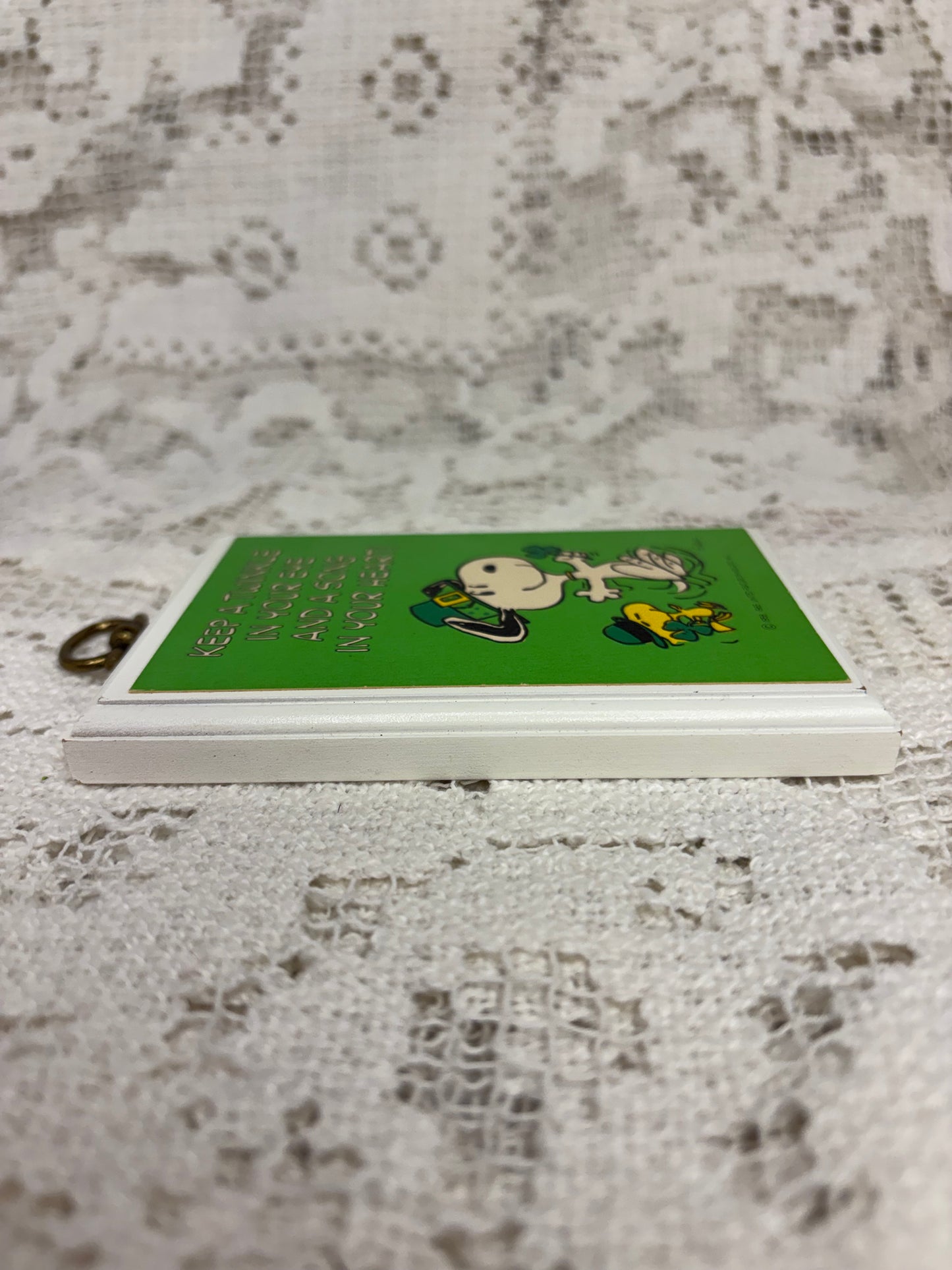Vintage Hallmark Snoopy & Woodstock St. Patrick’s Day Plaque