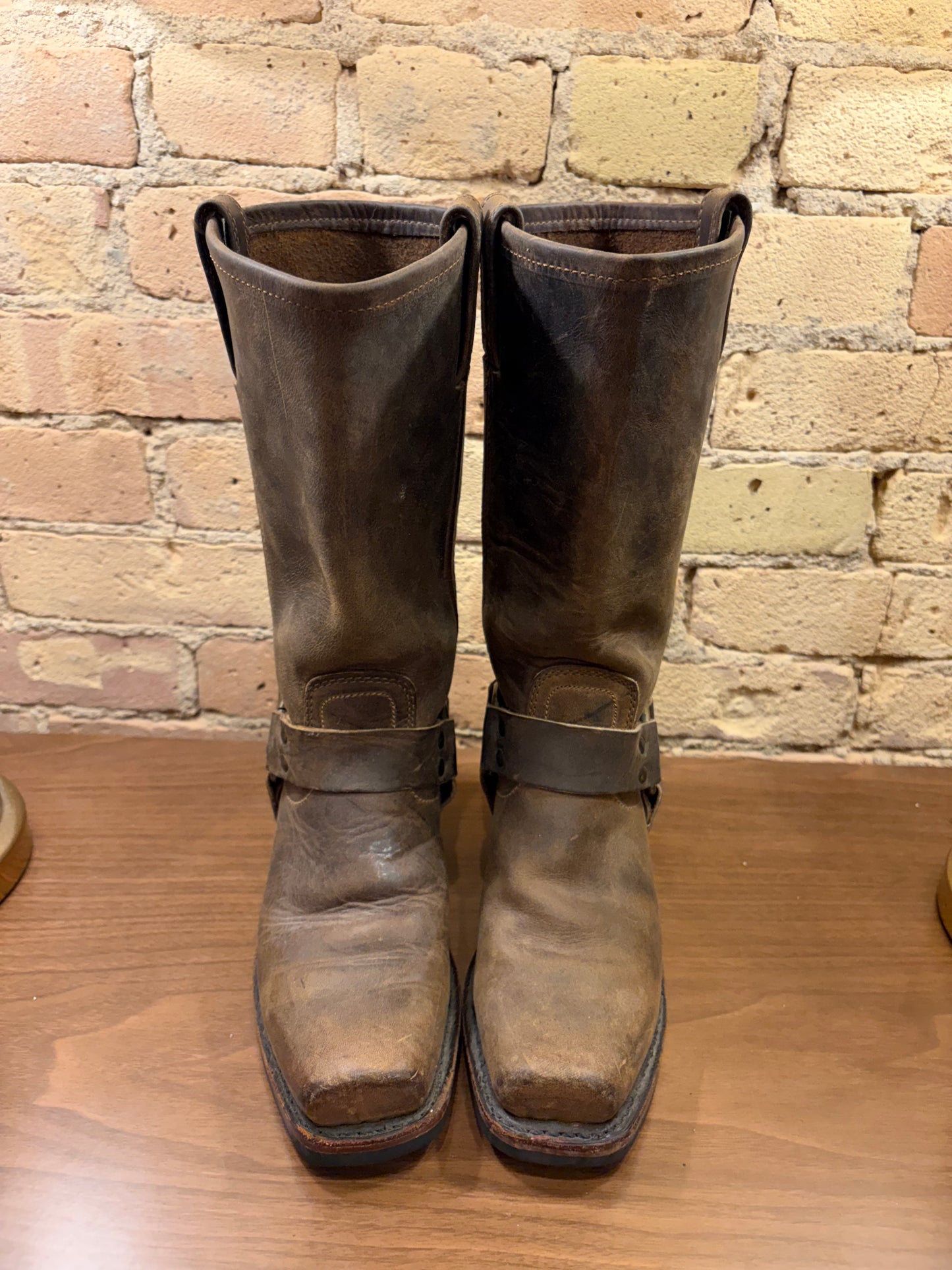 FRYE Buckle Harness Motorcycle Boots 6