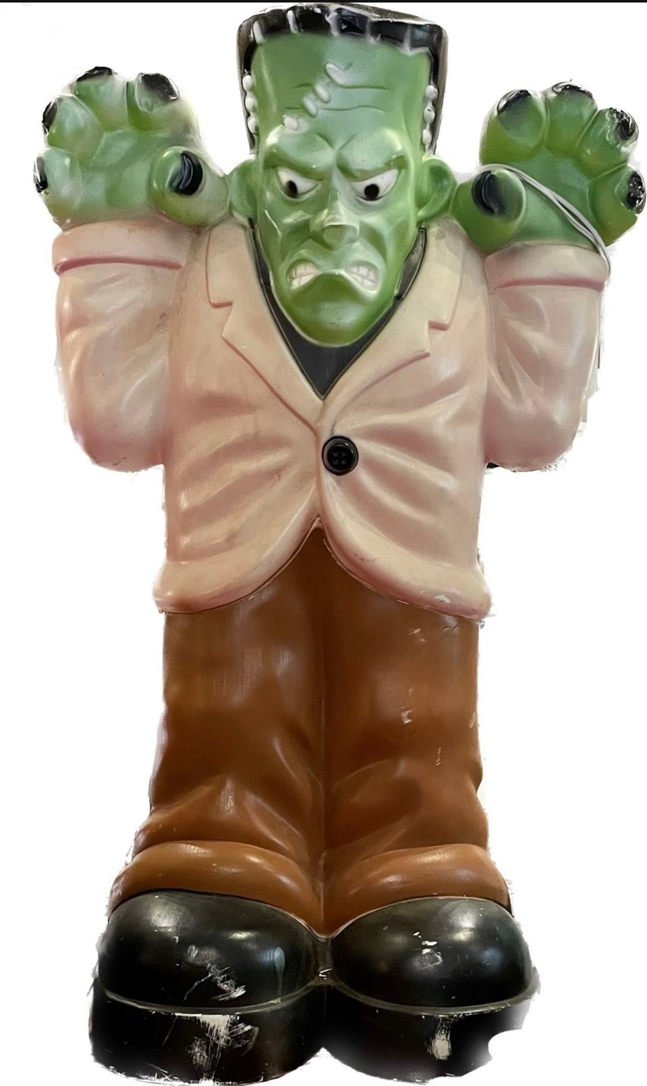 Vintage 36" FRANKENSTEIN Light Up Blow Mold Yard Art Statue