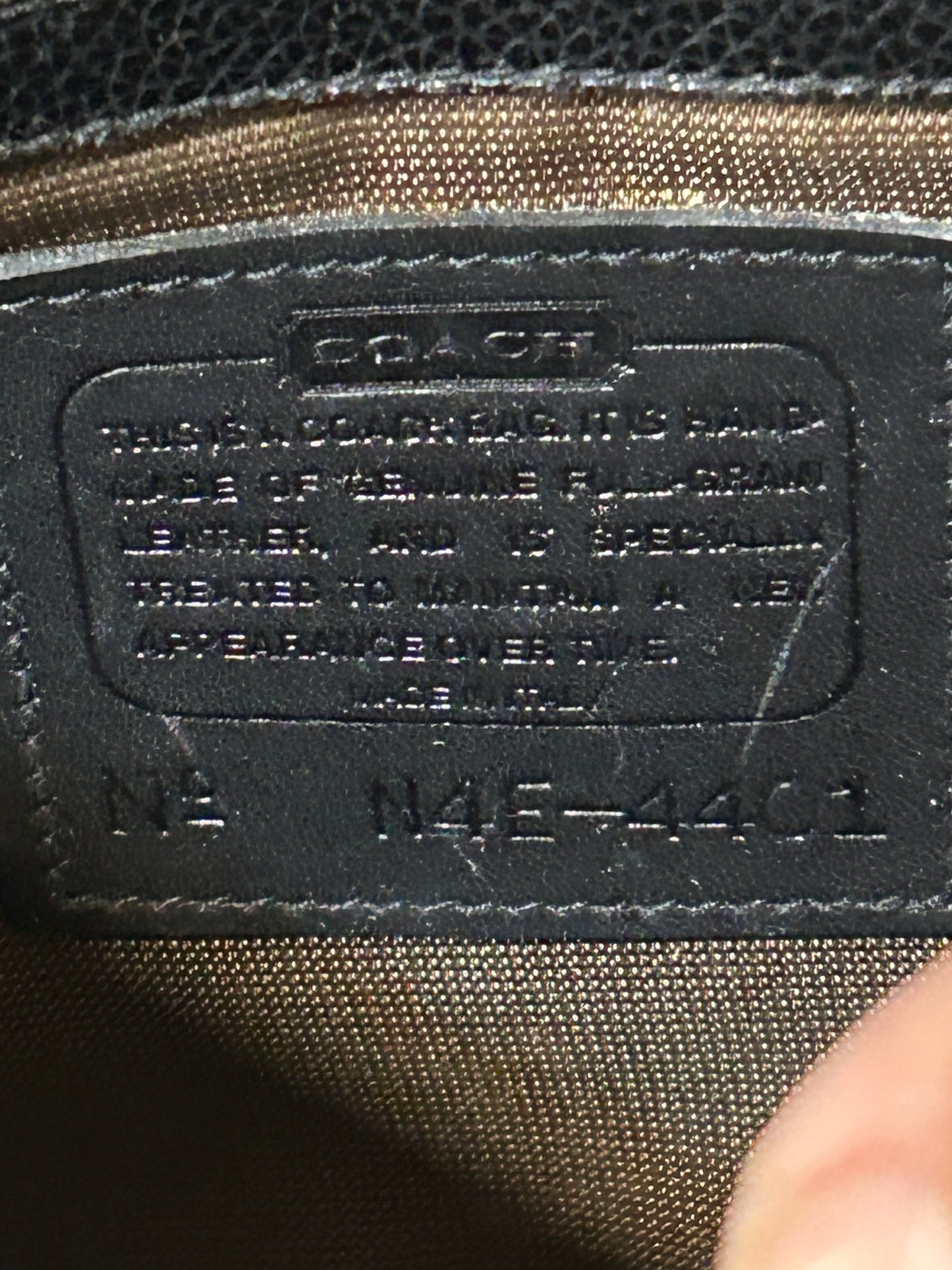 Coach Pebble Leather Madison Carlyle 4401 Flap Crossbody Handbag Black Purse Box