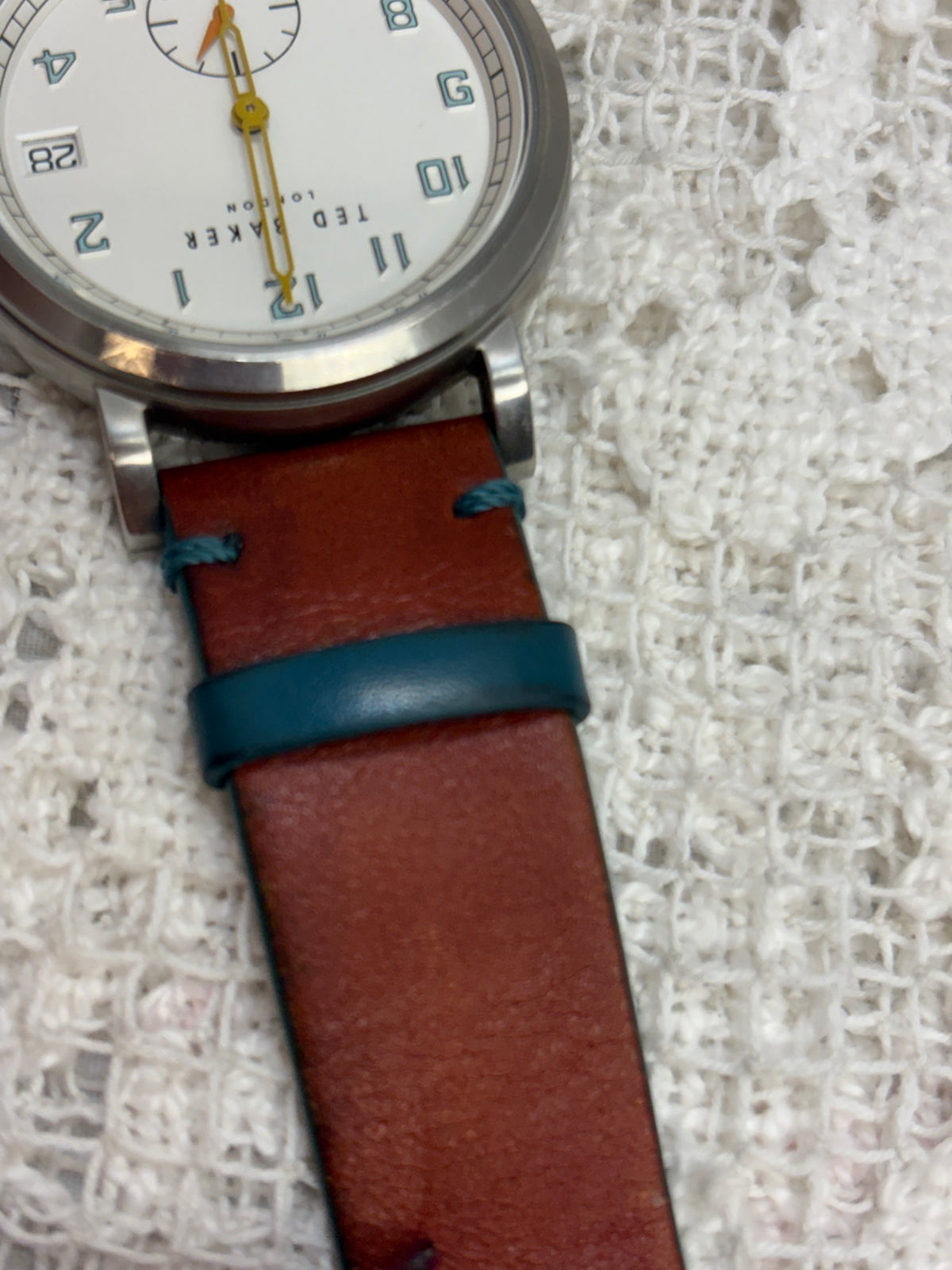 Ted Baker Teal & Brown Leather men’s watch