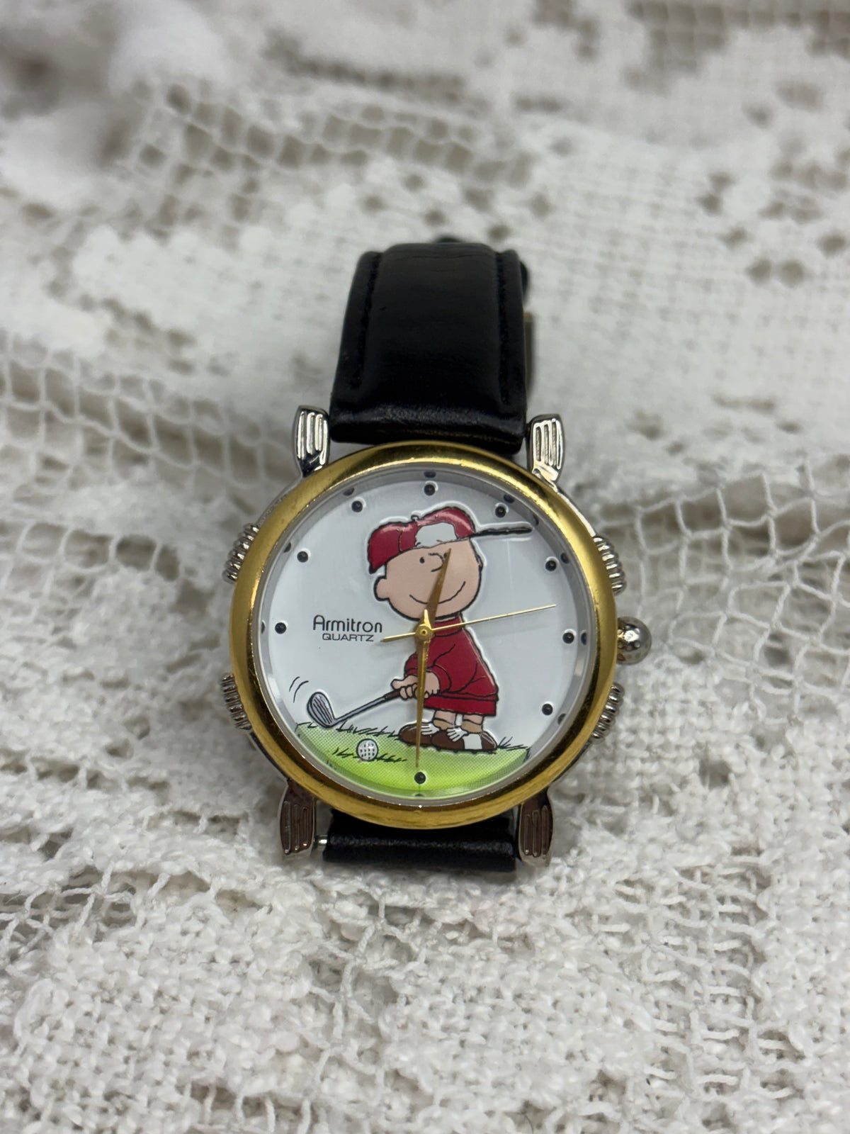Armintron Quartz Charlie Brown Golfing Watch