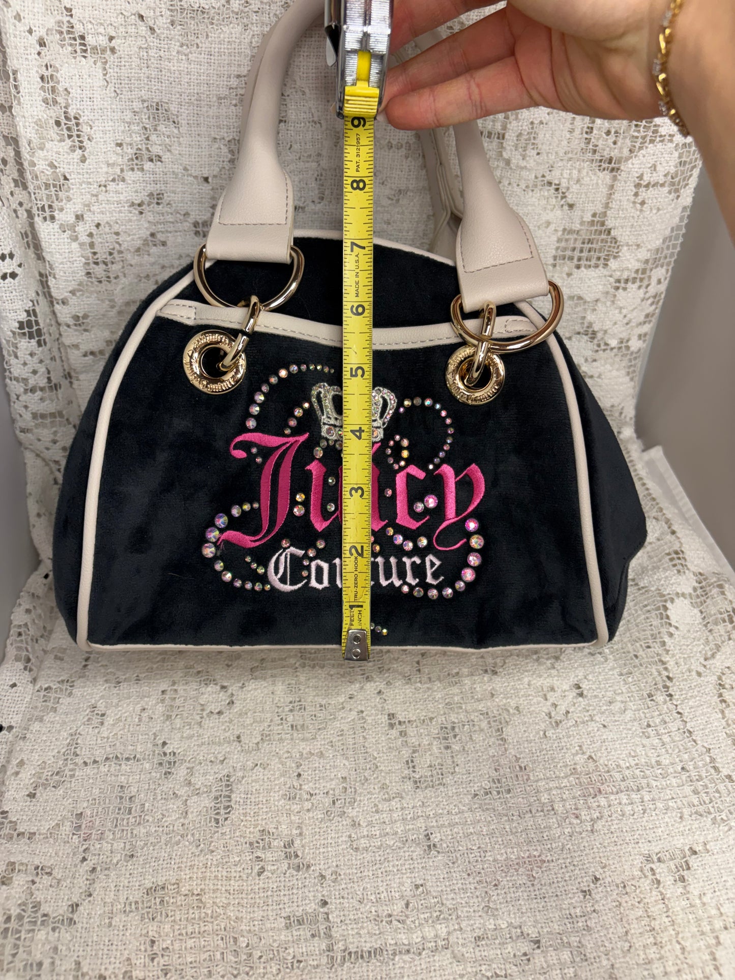 Juicy Couture Black Velour Purse