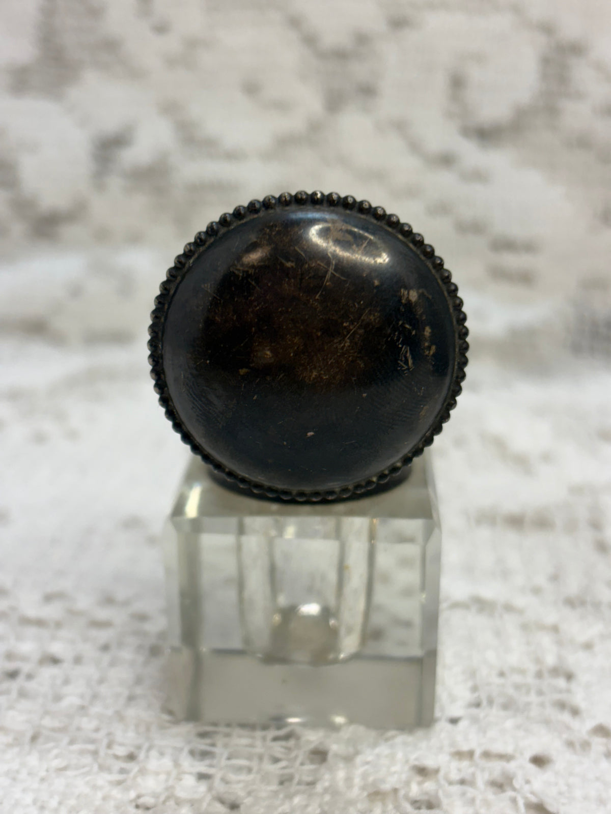 Antique Sterling Silver Inkwell & Pen rest
