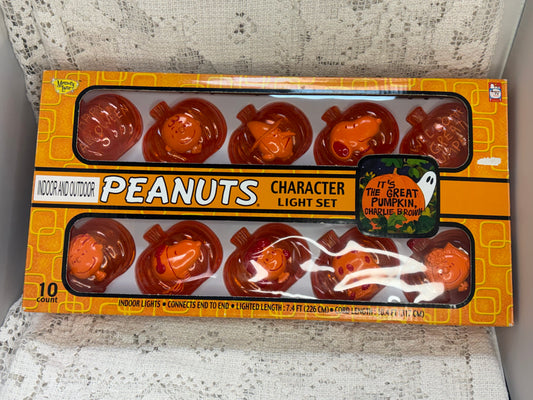 Peanuts Halloween indoor pumpkin lights