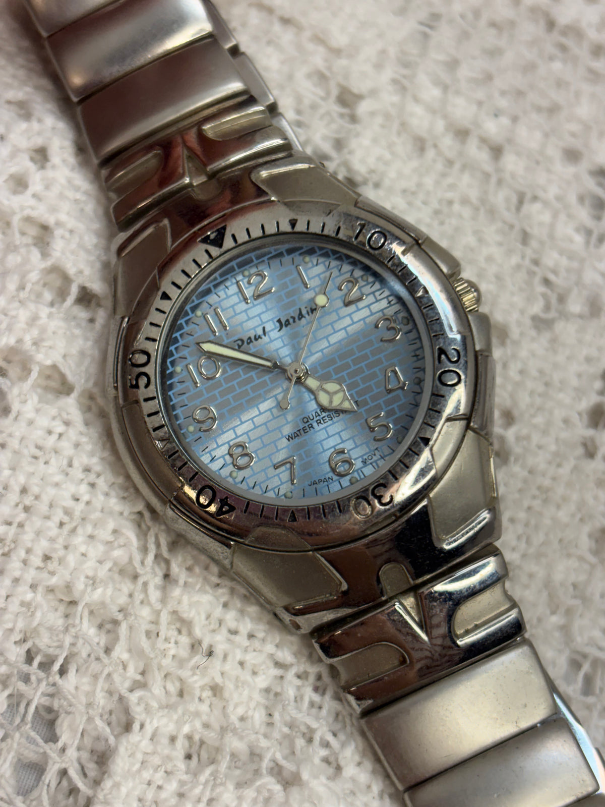 Paul Jardin white & silver men’s watch
