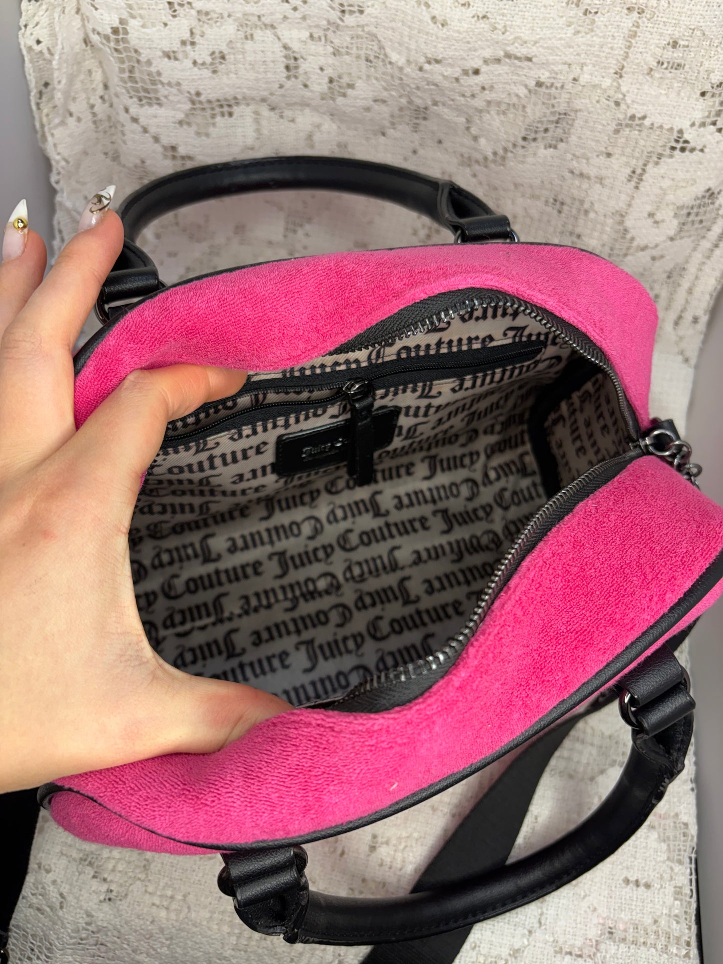 Juicy Couture Pink Licorice Bowler Bag
