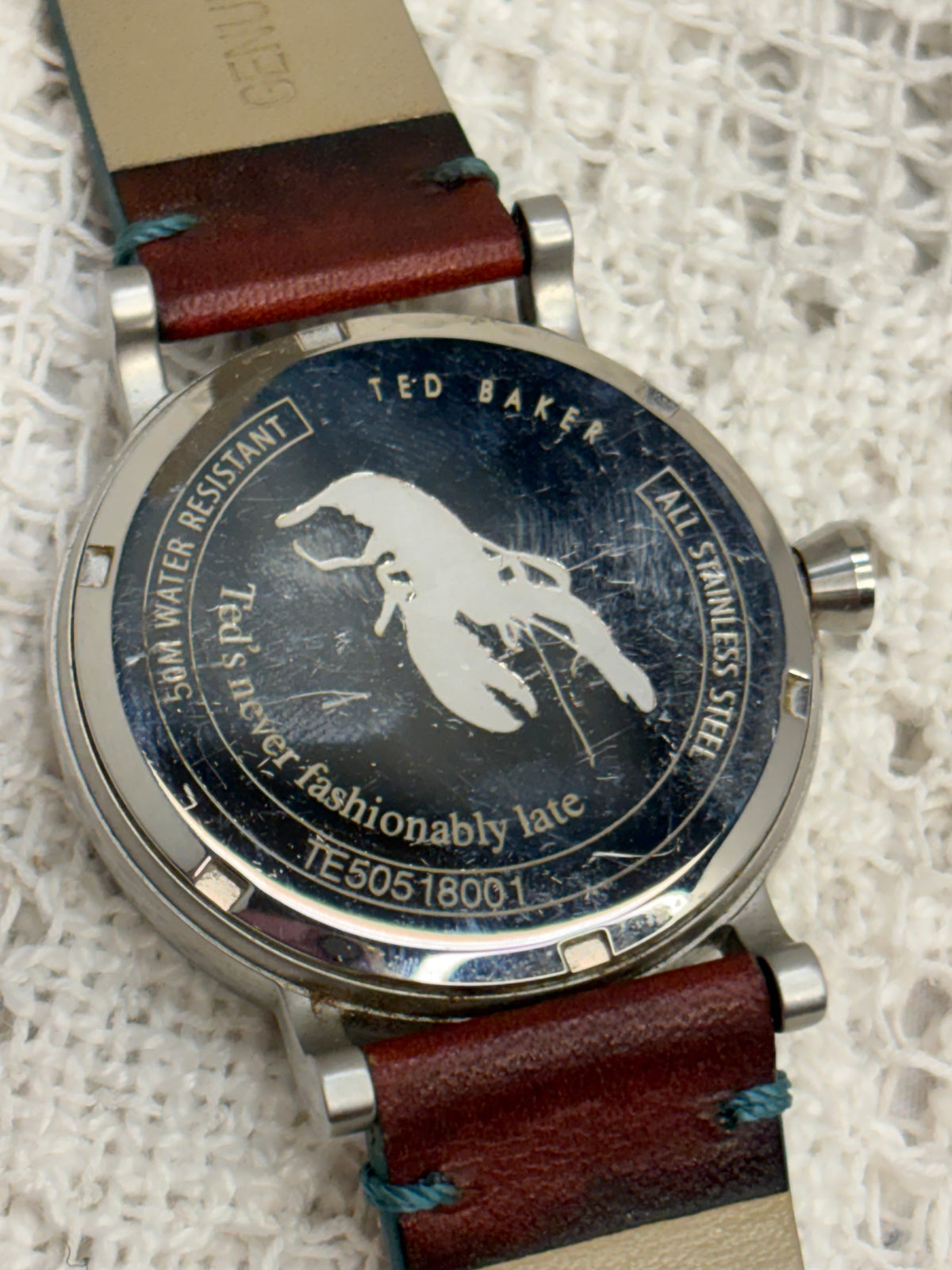 Ted Baker Teal & Brown Leather men’s watch
