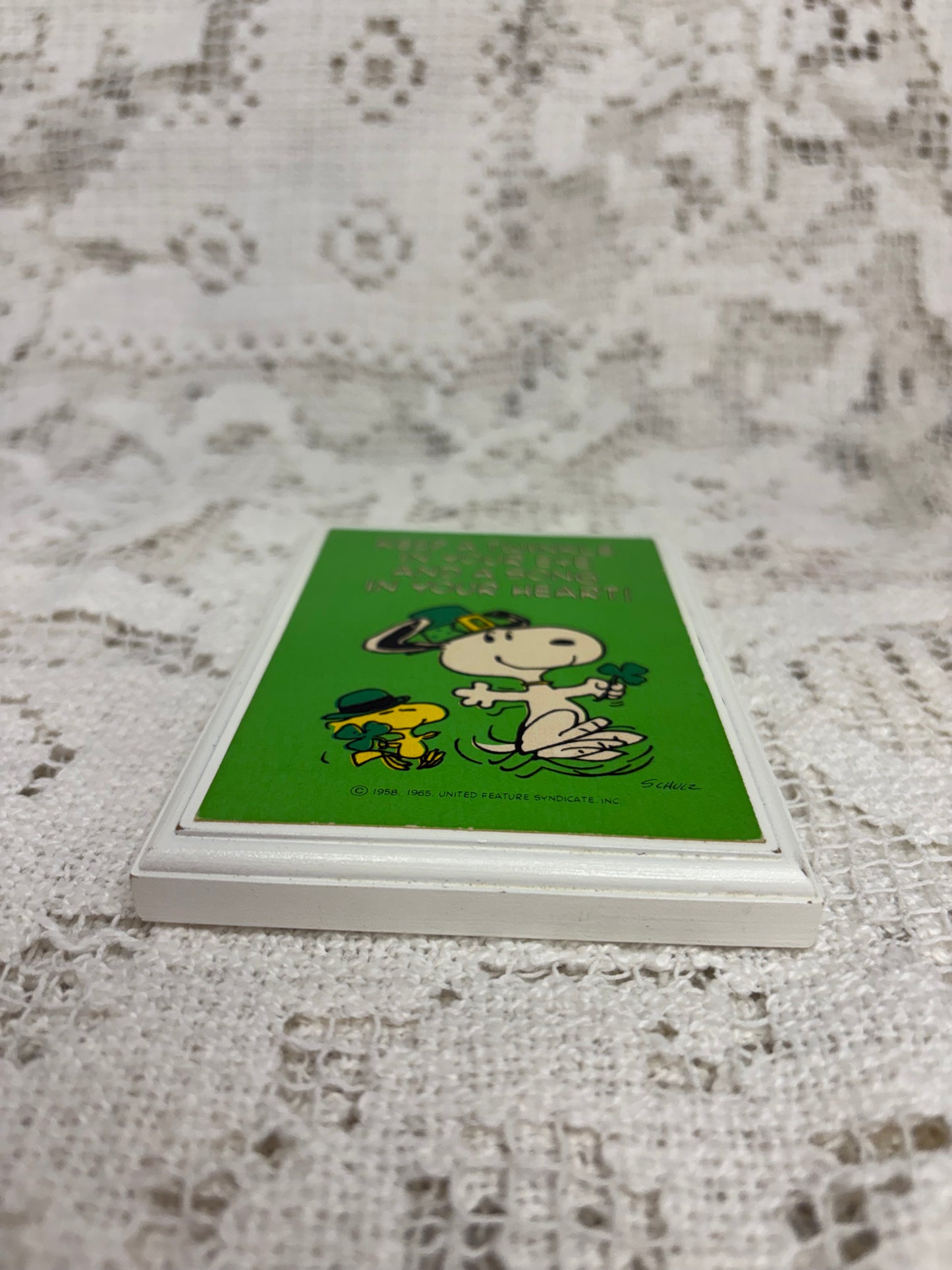 Vintage Hallmark Snoopy & Woodstock St. Patrick’s Day Plaque