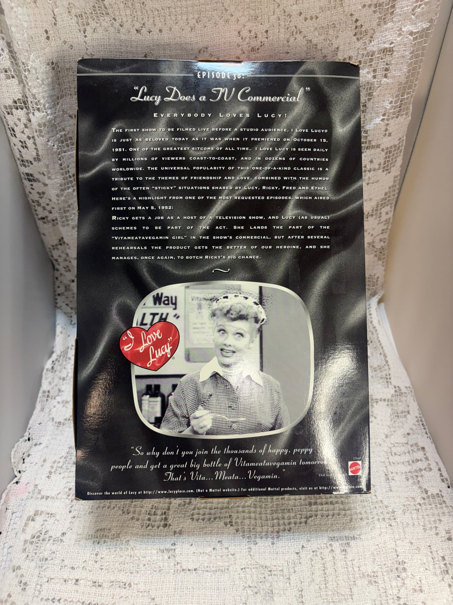 “I Love Lucy” Lucy Does a TV Commercial Mattel Doll Collector Edition