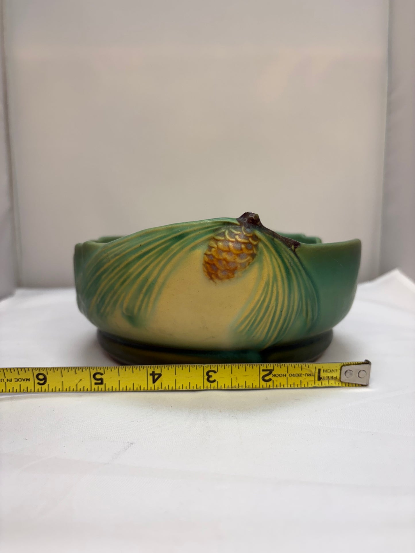 Vintage Roseville Pottery Pinecone Art Pottery Bowl