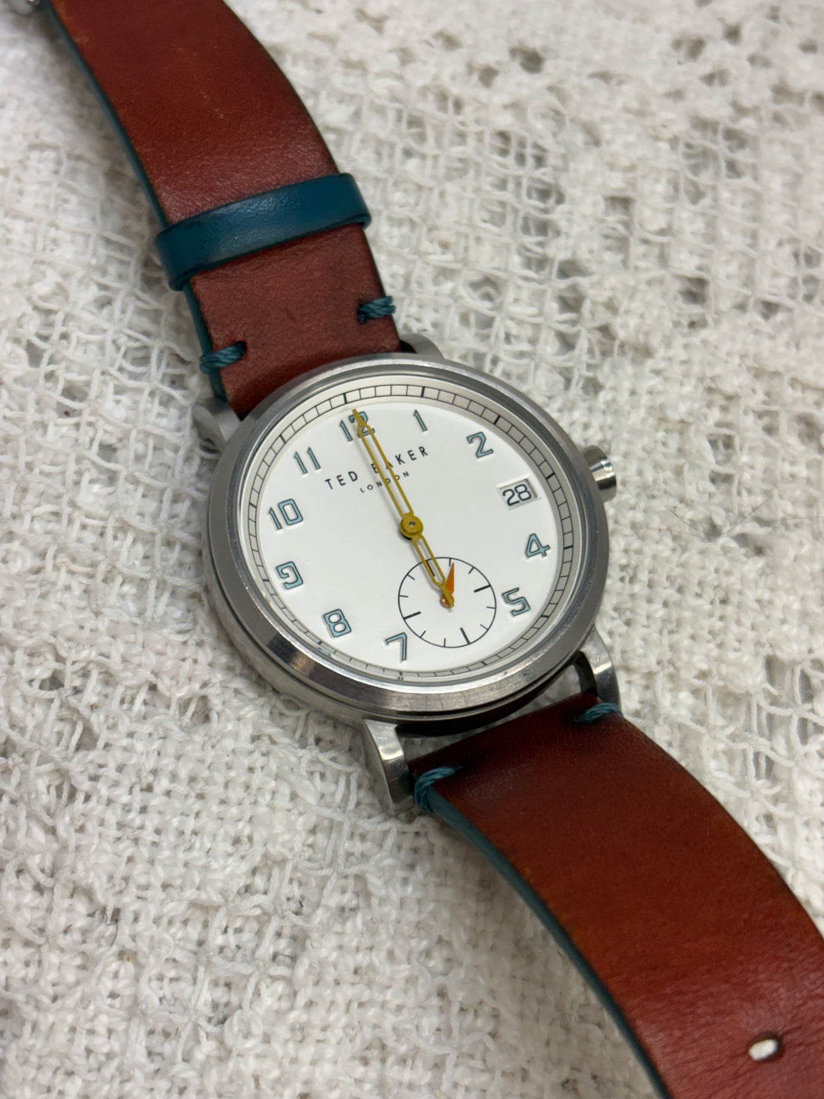 Ted Baker Teal & Brown Leather men’s watch