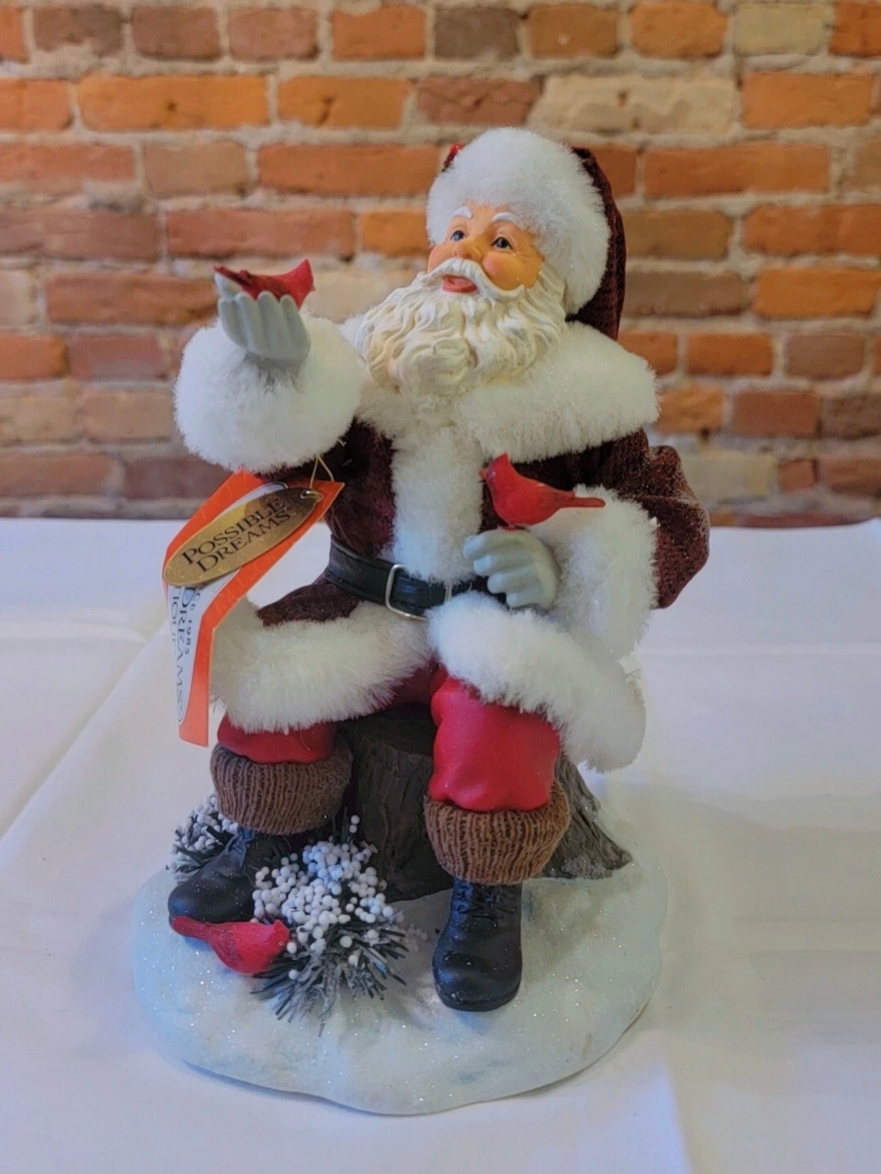 Department 56 Possible Dreams Clothtique Santa Christmas Tweets # 4021491BT