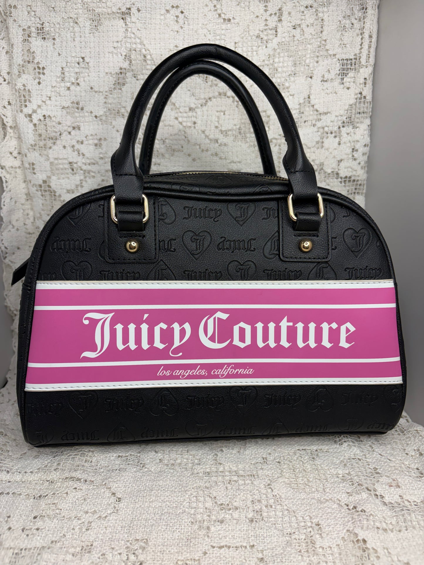Juicy Couture Fashionista Licorice Bowler bag
