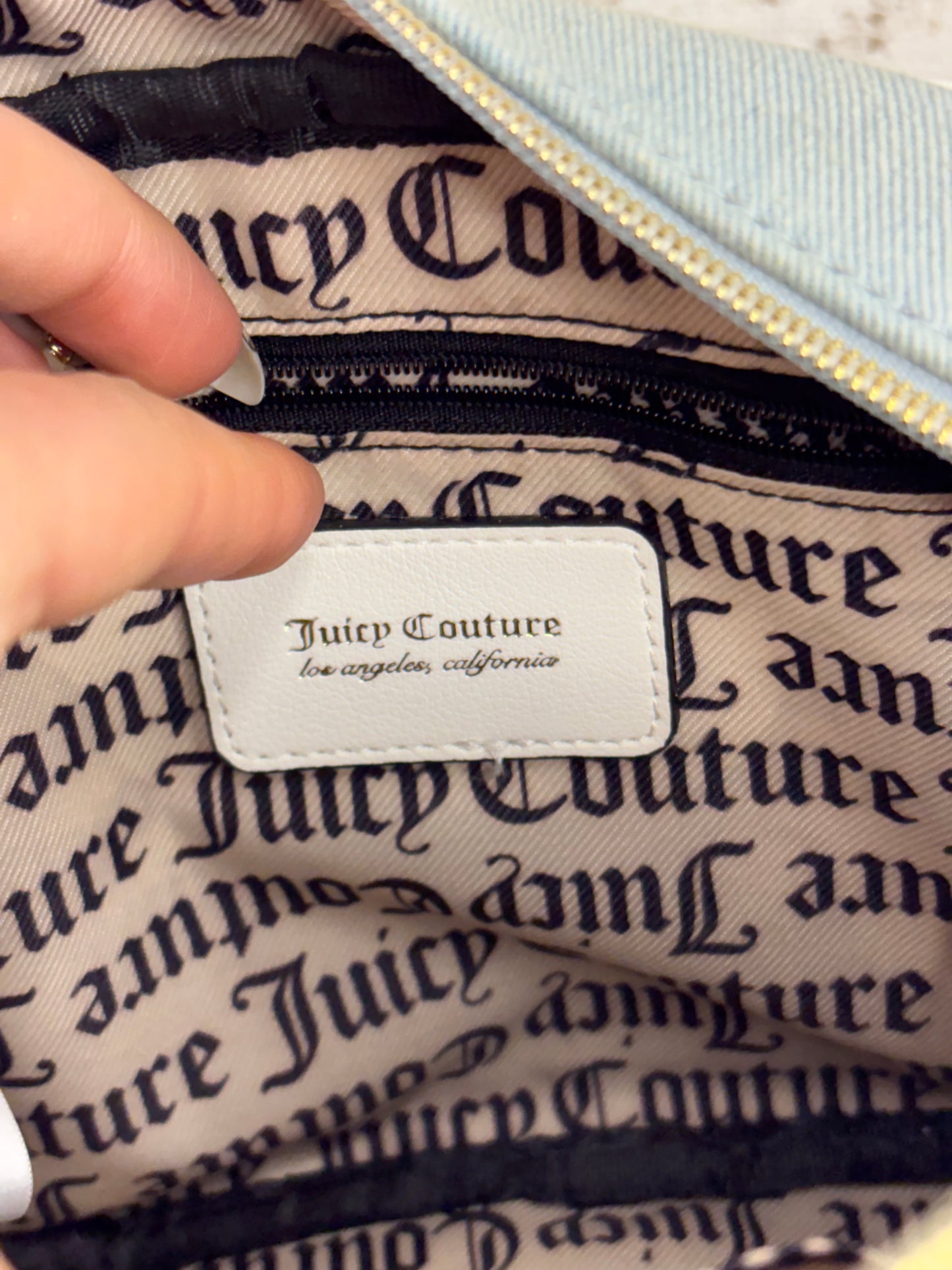 Juicy Couture Washed Denim Purse