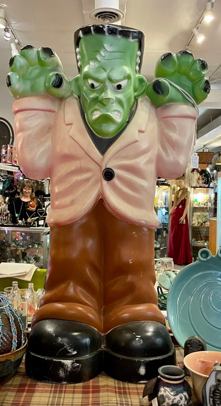 Vintage 36" FRANKENSTEIN Light Up Blow Mold Yard Art Statue