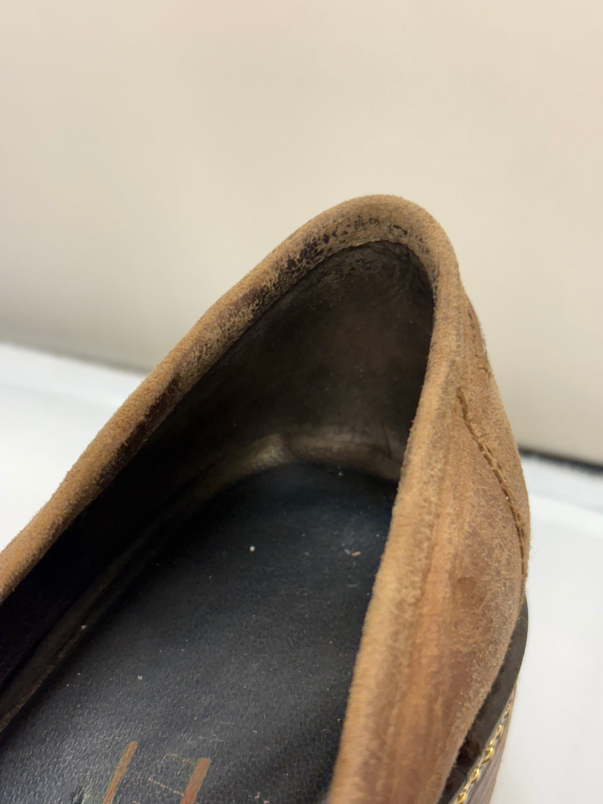 Stuart Weitzman Bmoc Chain & Suede Loafers