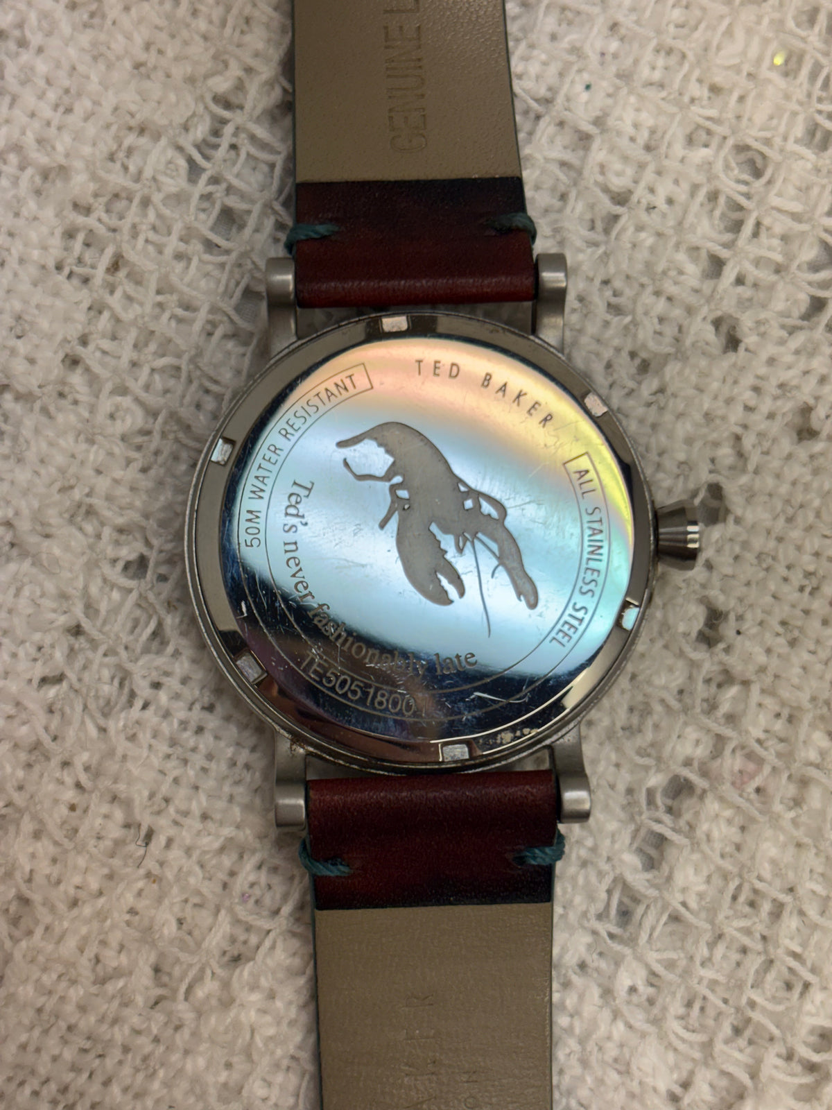 Ted Baker Teal & Brown Leather men’s watch