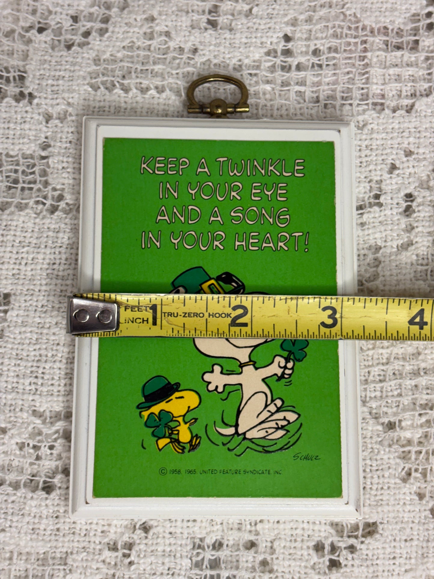 Vintage Hallmark Snoopy & Woodstock St. Patrick’s Day Plaque