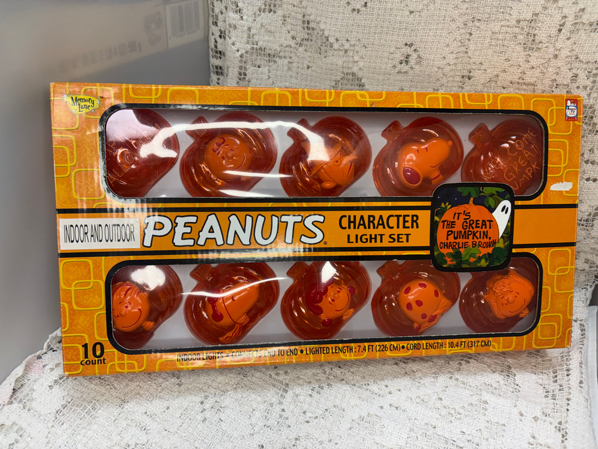 Peanuts Halloween indoor pumpkin lights