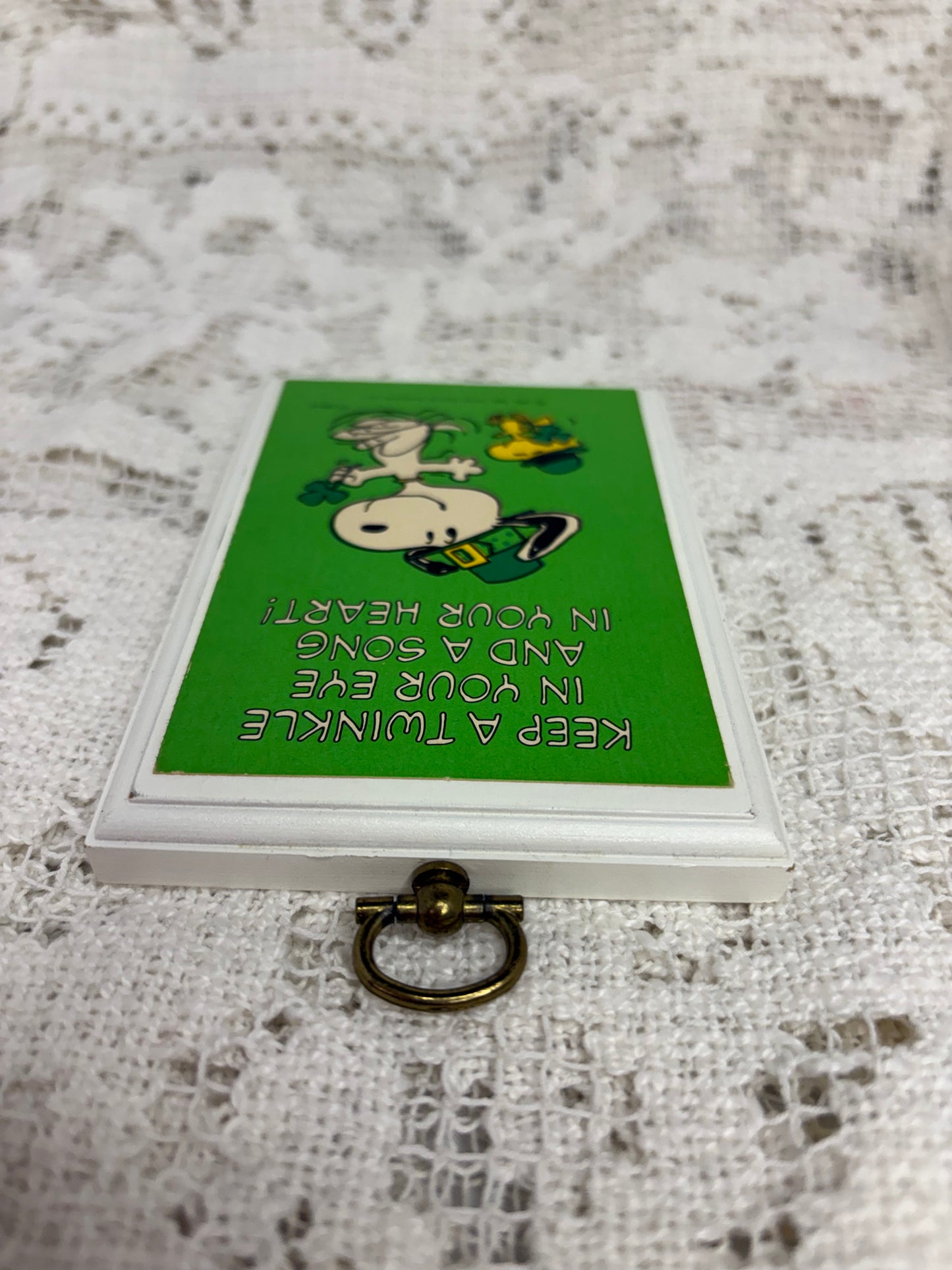 Vintage Hallmark Snoopy & Woodstock St. Patrick’s Day Plaque