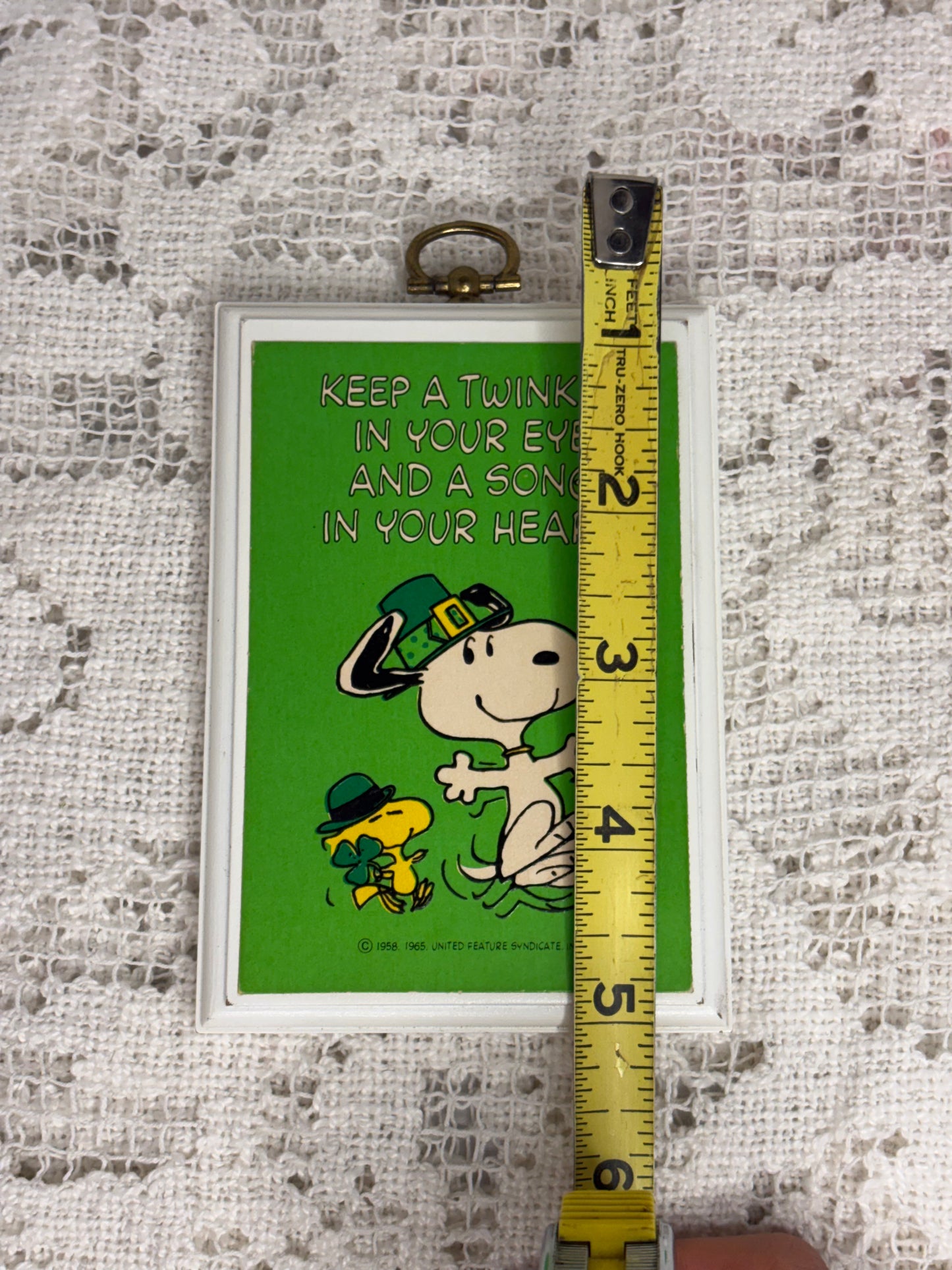 Vintage Hallmark Snoopy & Woodstock St. Patrick’s Day Plaque