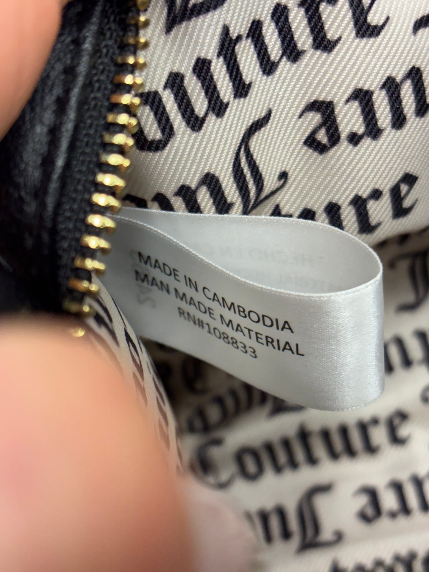Juicy Couture Fashionista Licorice Bowler bag