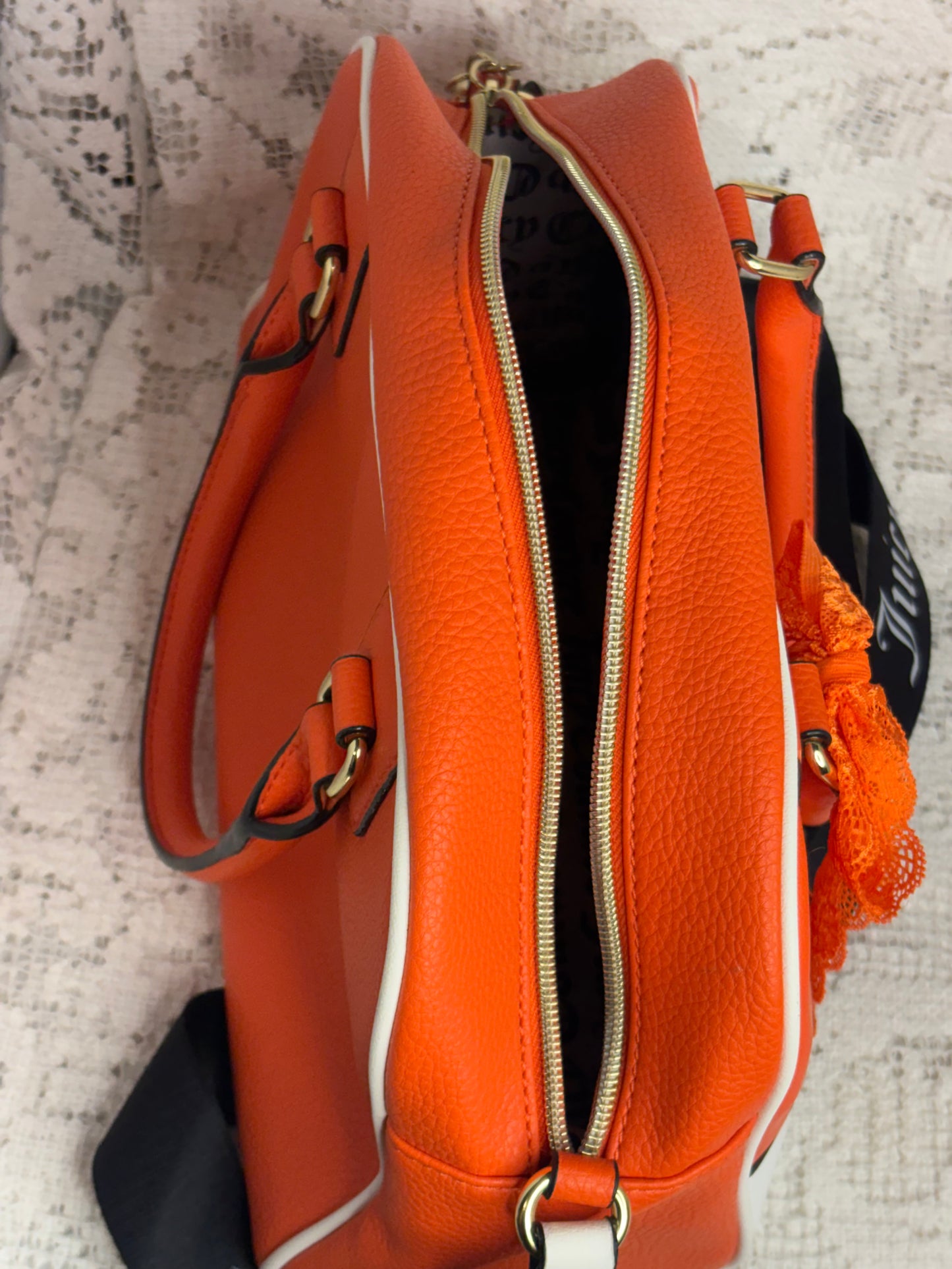 Juicy Couture Orange Bowler Purse