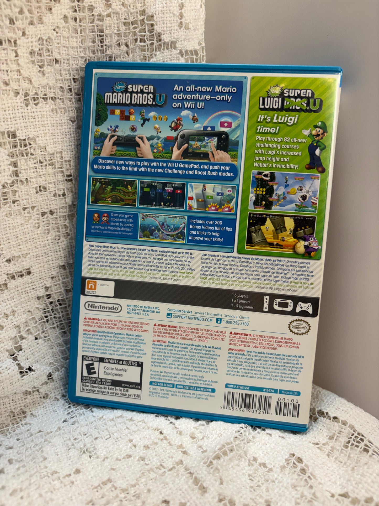 Super Mario Bros.U + Super Luigi.U Nintendo Wii Game