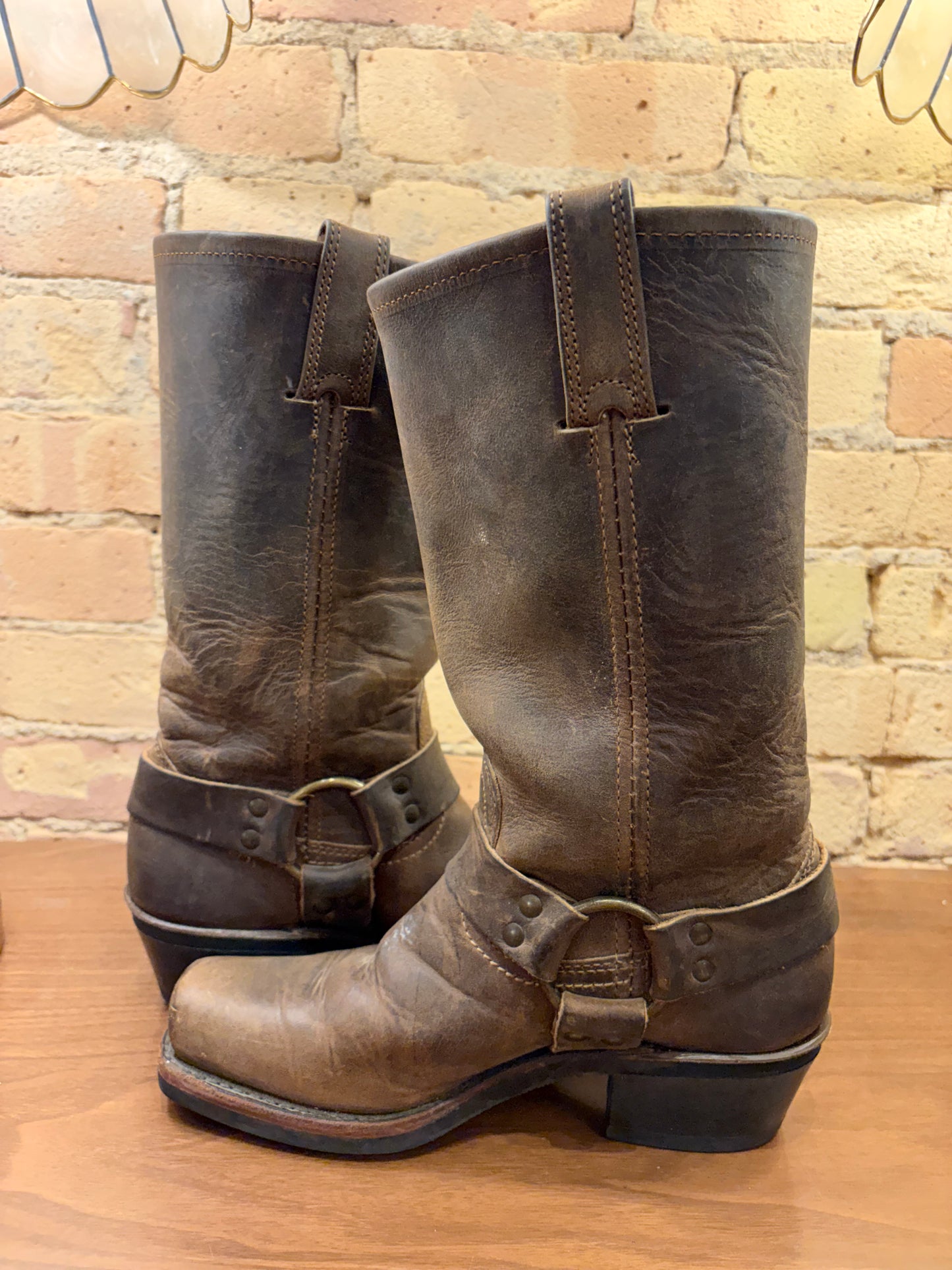 FRYE Buckle Harness Motorcycle Boots 6