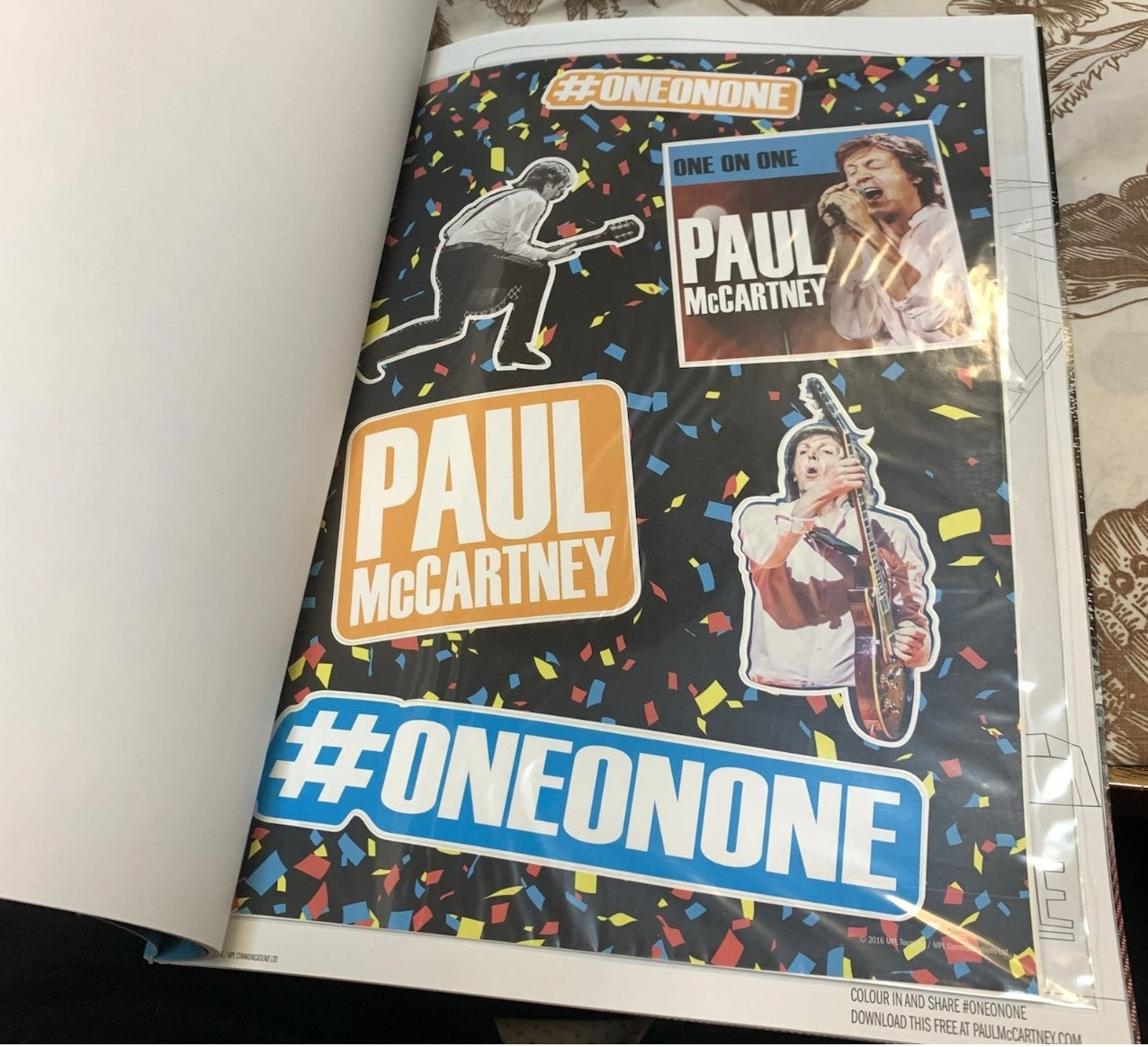 Paul McCartney One On One Concert 2016 Tour Souvenir Program Book