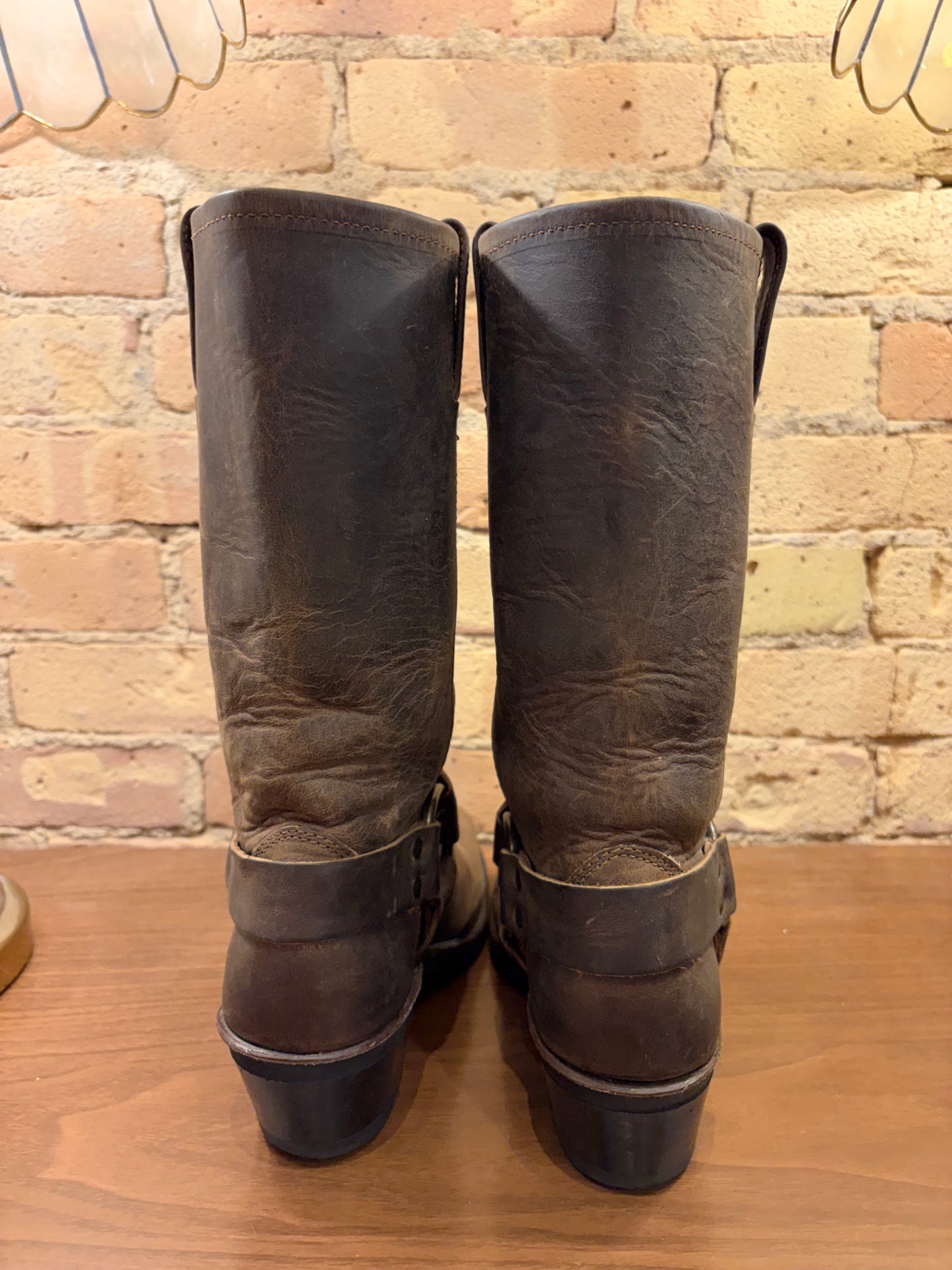 FRYE Buckle Harness Motorcycle Boots 6
