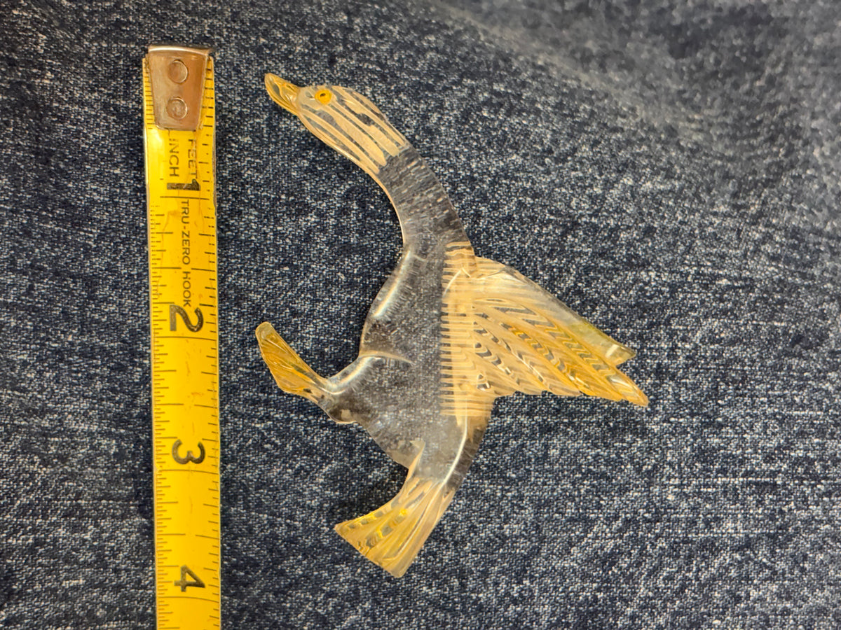 Mid Century Lucite Goose Brooch