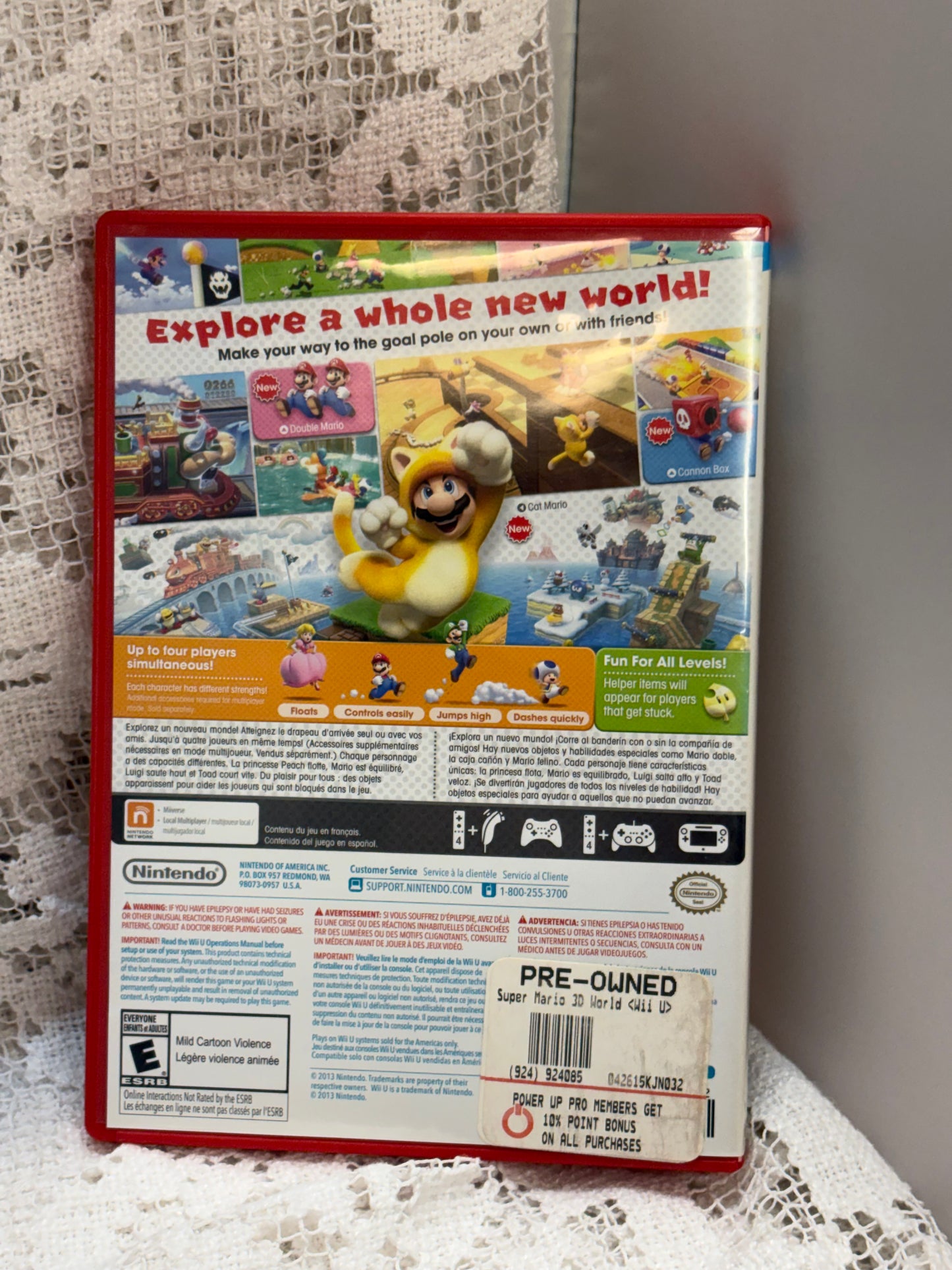 Super Mario 3D World Wii Nintendo game