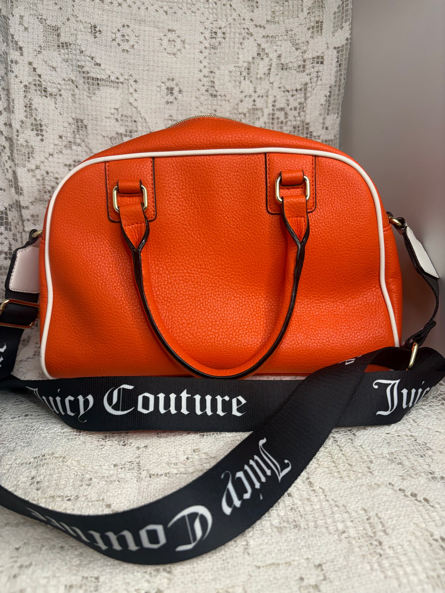 Juicy Couture Orange Bowler Purse